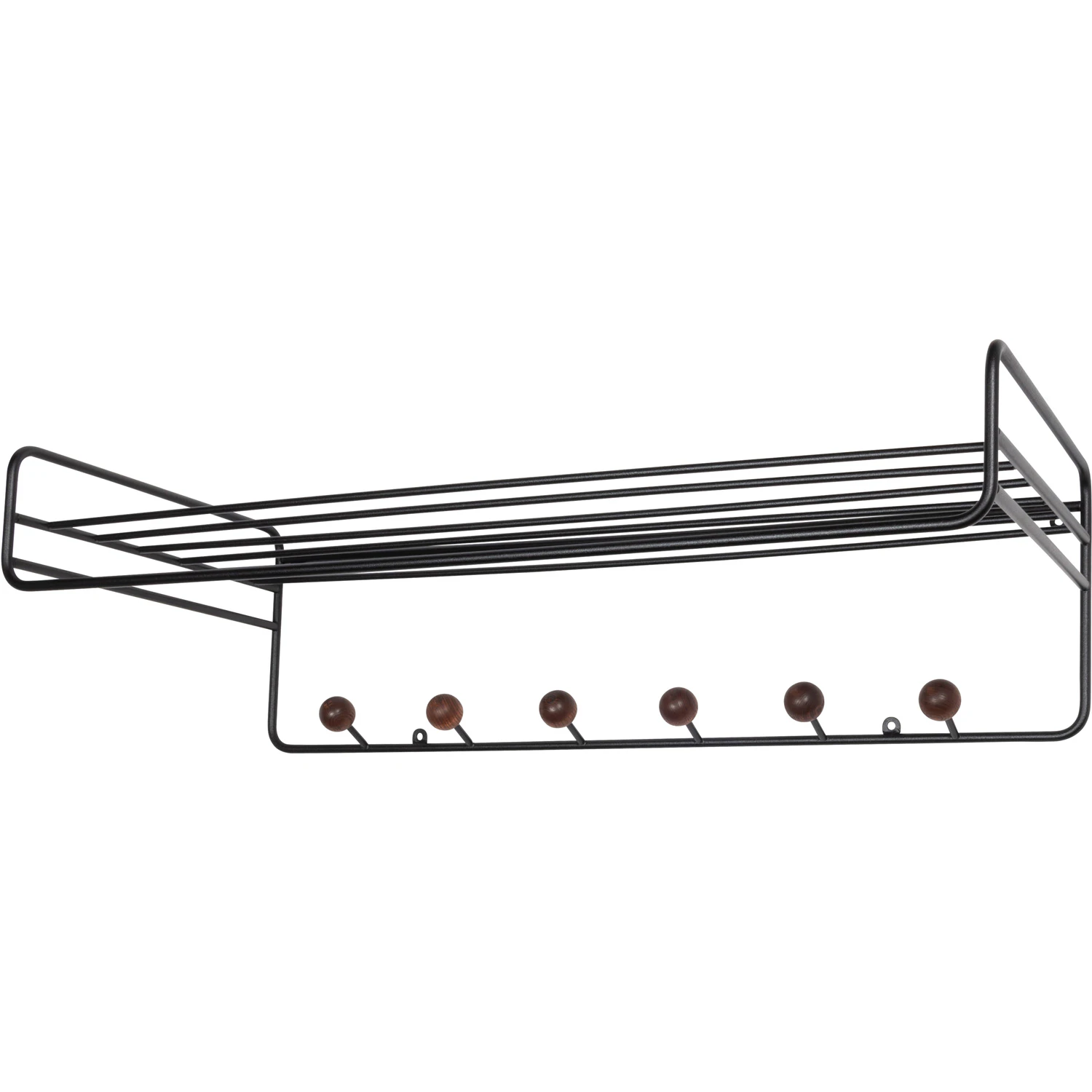 Maze Bill Hatthylla 71 Cm / Walnut - Hatthyllor Ask Svart