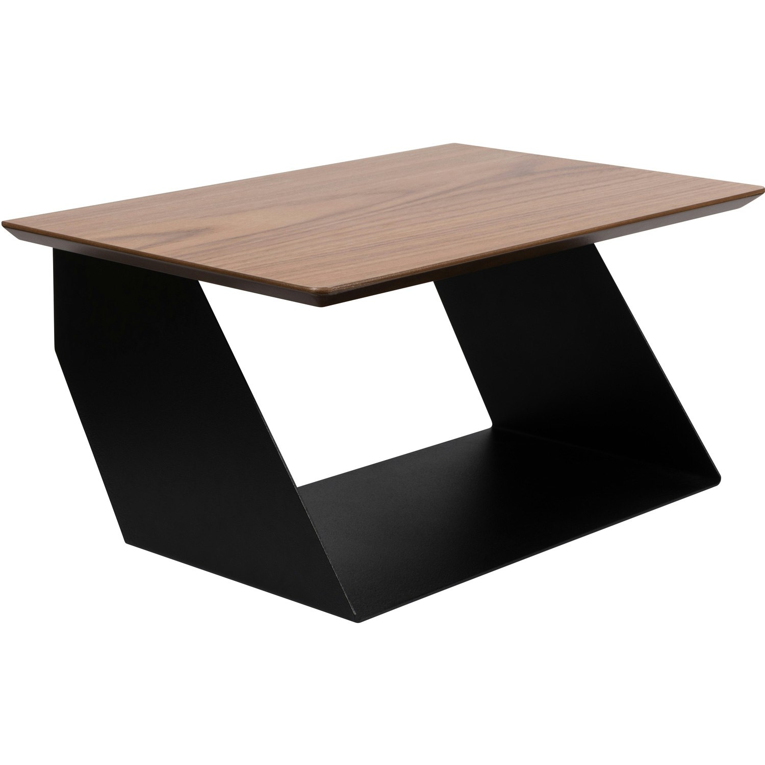 maze edgy wood hylla / - valnöt svart