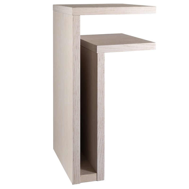 F-Shelf Vägghylla Höger, Vit Ek