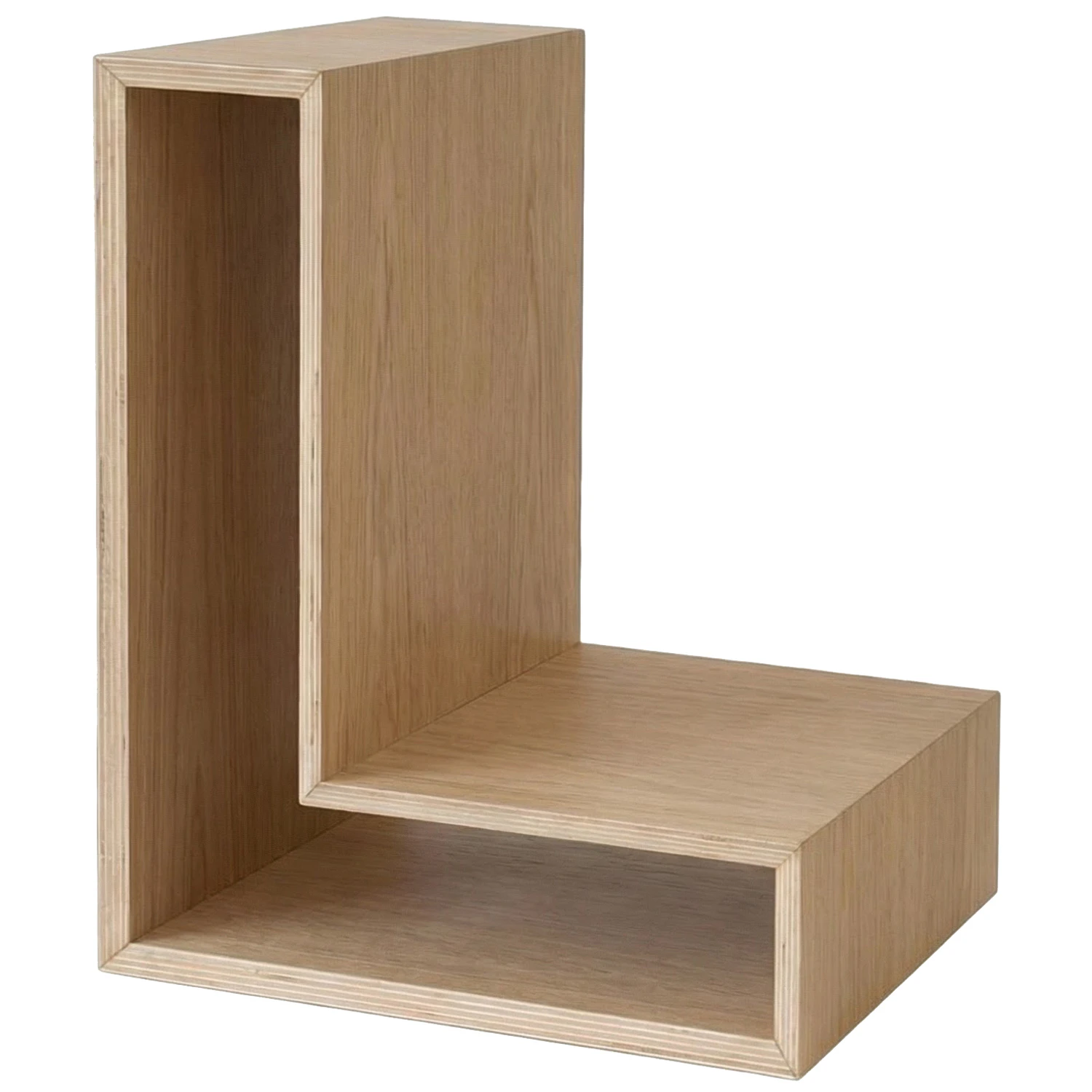 Maze L-shelf V&auml;gghylla Ek - V&auml;gghyllor Ekfan&eacute;r Neutral Ek
