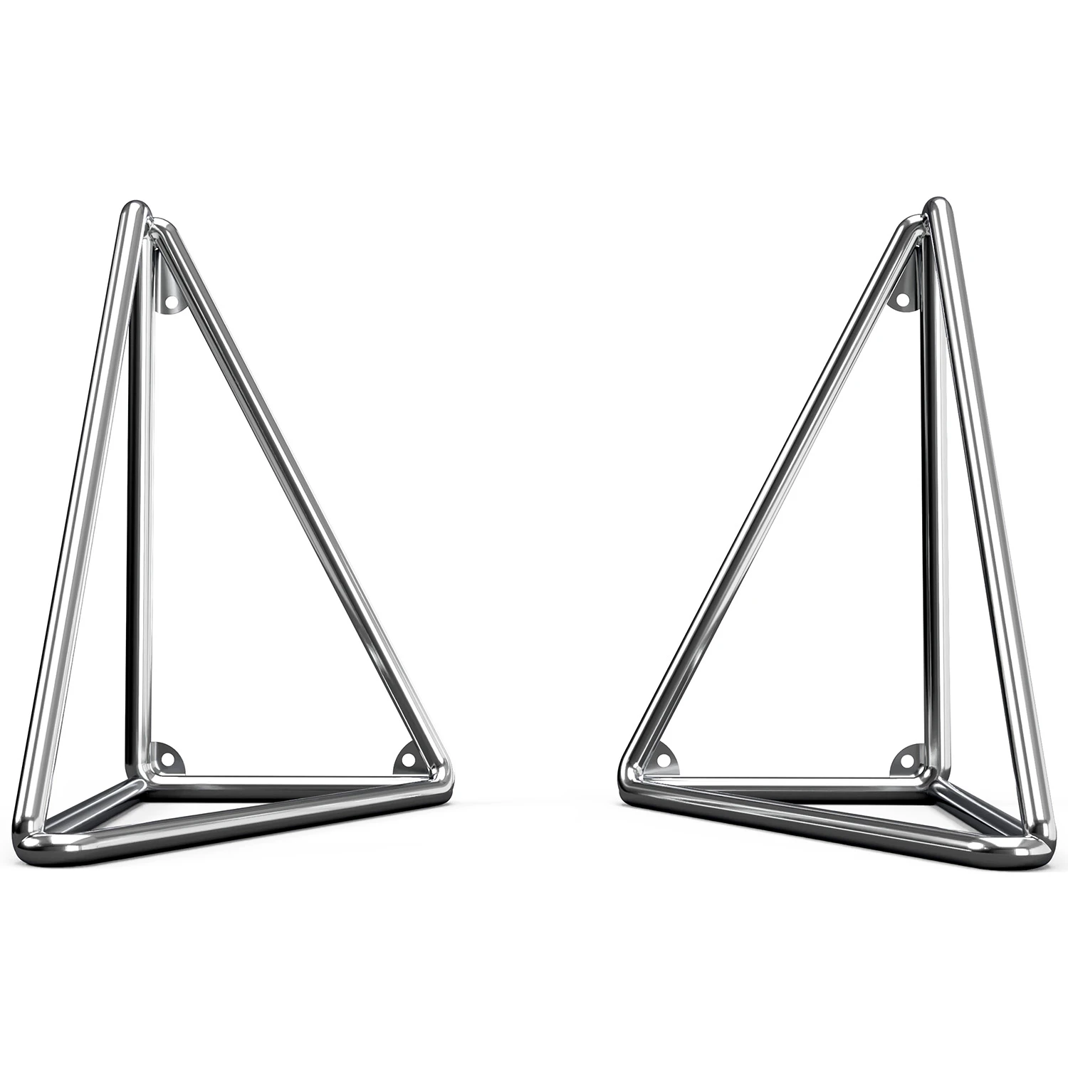 Maze Pythagoras Xl Konsoler 2-pack - Modulära hyllsystem Återvunnen Pulverlackad Metalltråd Krom