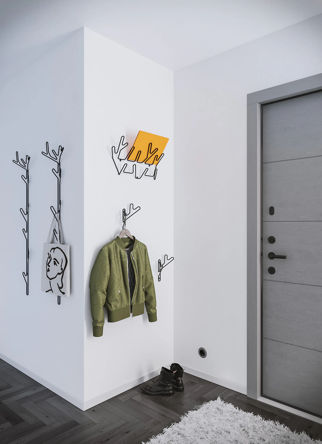 Maze Twig Vägghängare, svart från Maze, bild 2
