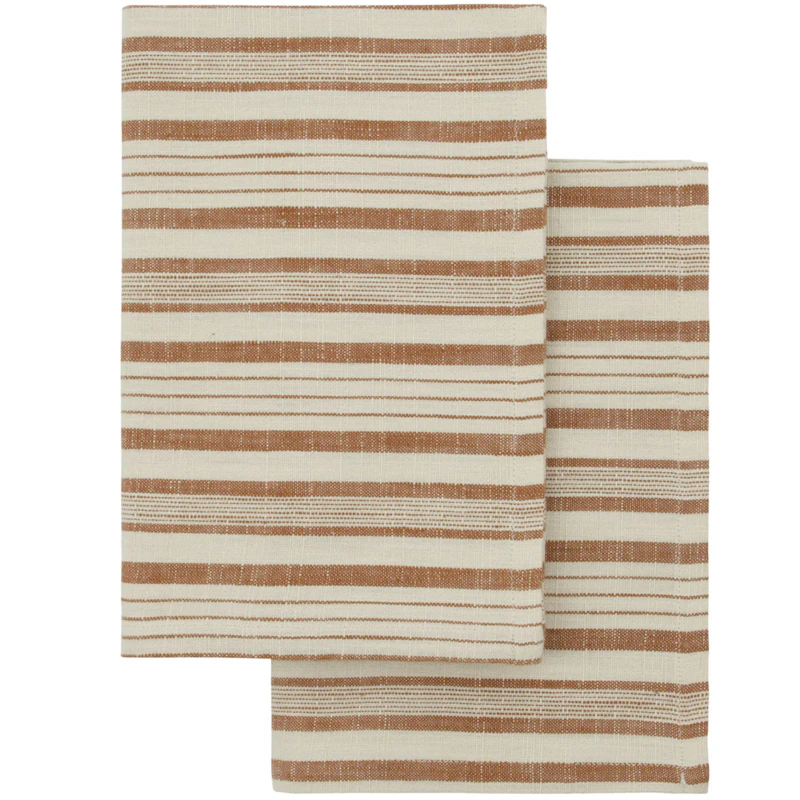 Kökshandduk 50x70 cm 2-pack, Terrakotta