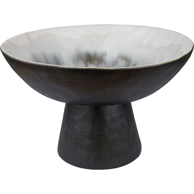 By Hand Skål Med Fot, Off-white