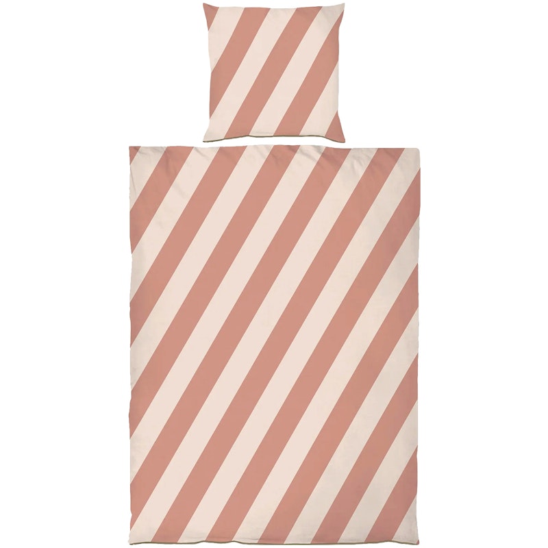 Diagonal Bäddset 140x200 + 60x63 cm, Sand / Brick