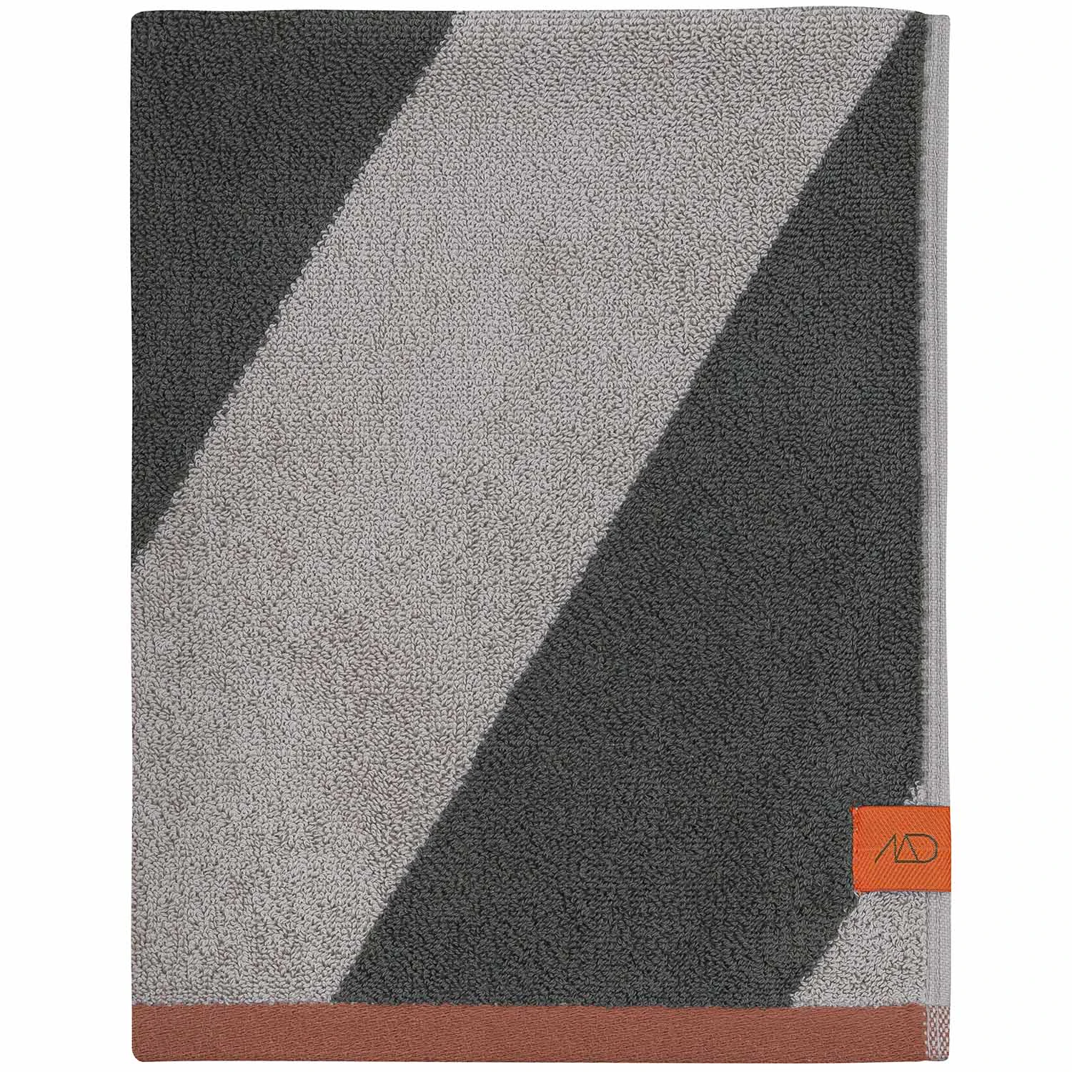 Mette Ditmer Diagonal Gästhandduk 40x55 Cm 2-pack Olivgrön - Handdukar & Badlakan Bomull Mörk Oliv