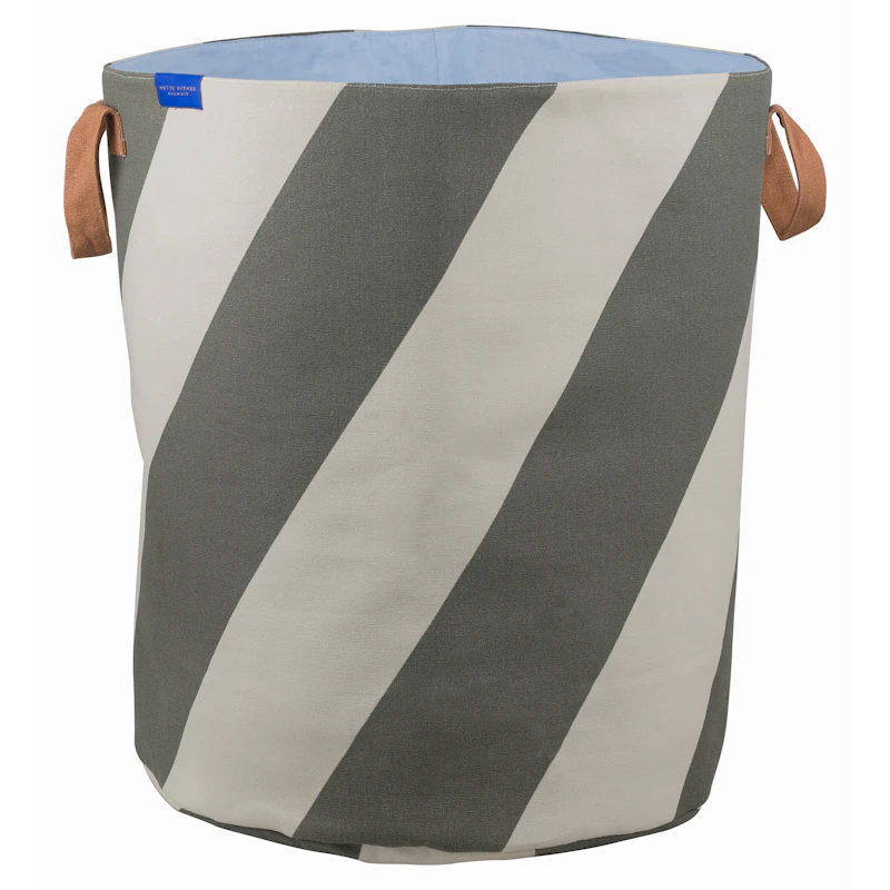 Diagonal Tvättkorg, Sand / Olivgrön