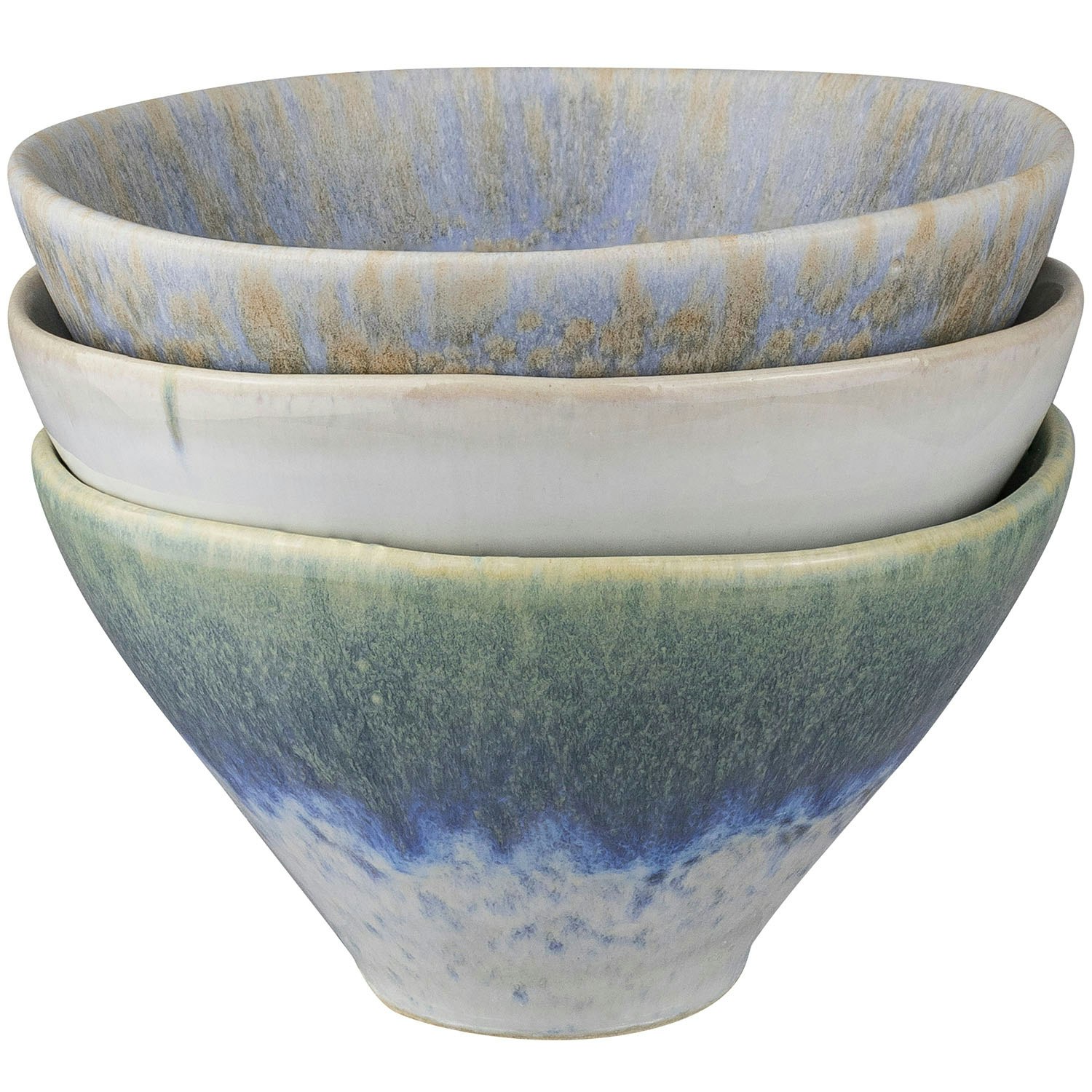 Mette Ditmer Elements Sk&aring;l &Oslash;12 Cm 3-pack - Serveringssk&aring;lar Stengods Bl&aring;