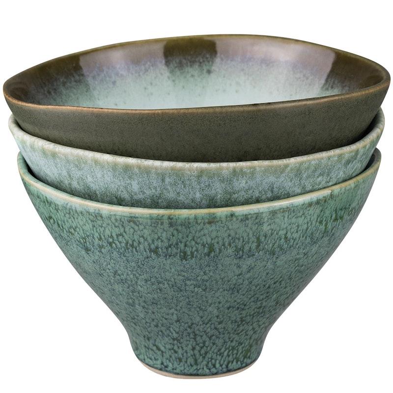 Elements Skål Ø15.5 cm 3-pack, Grön