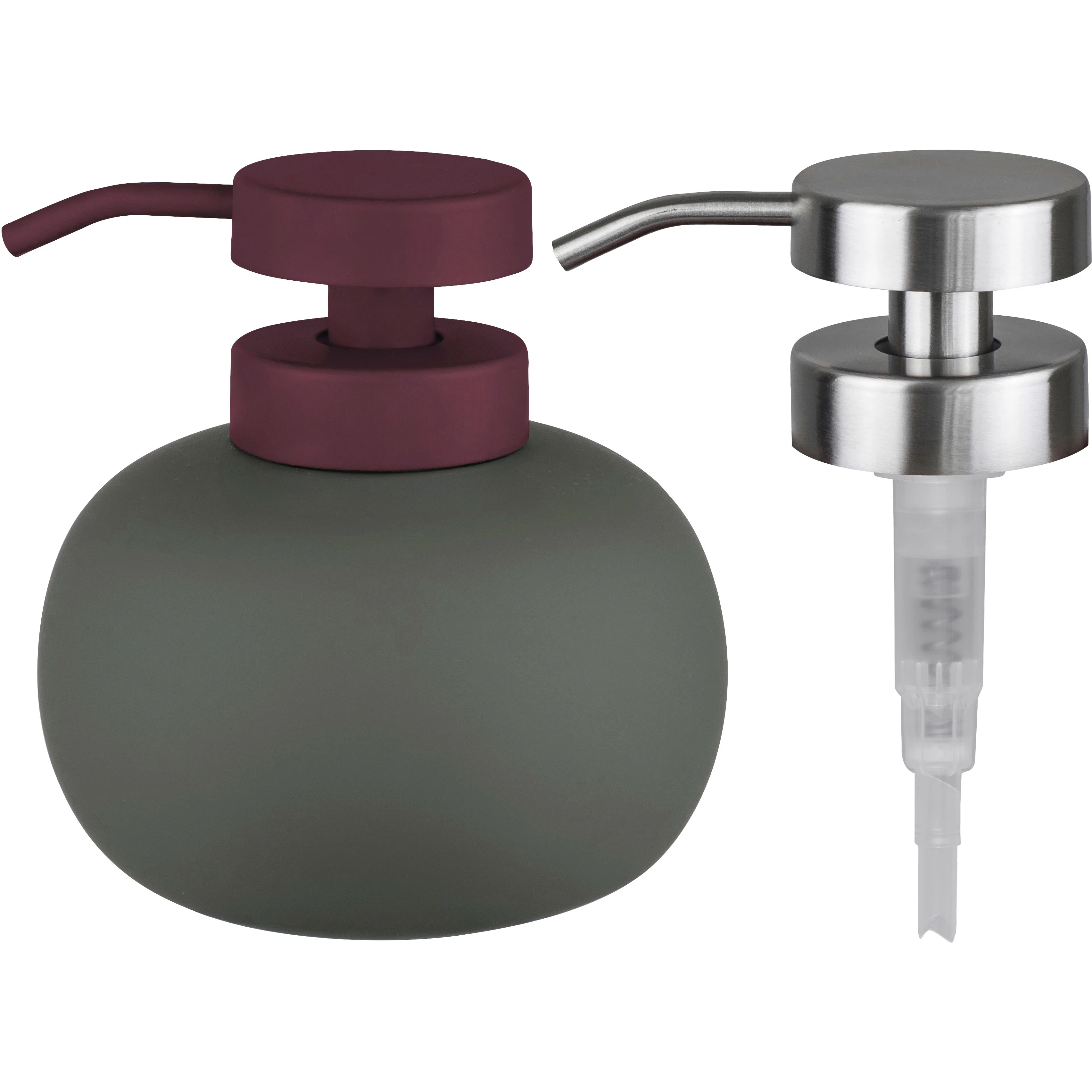 Mette Ditmer Lotus Play Dispenser Låg Med 2 Pumps Dark Olive - Tvålpumpar Metall Mörk Oliv