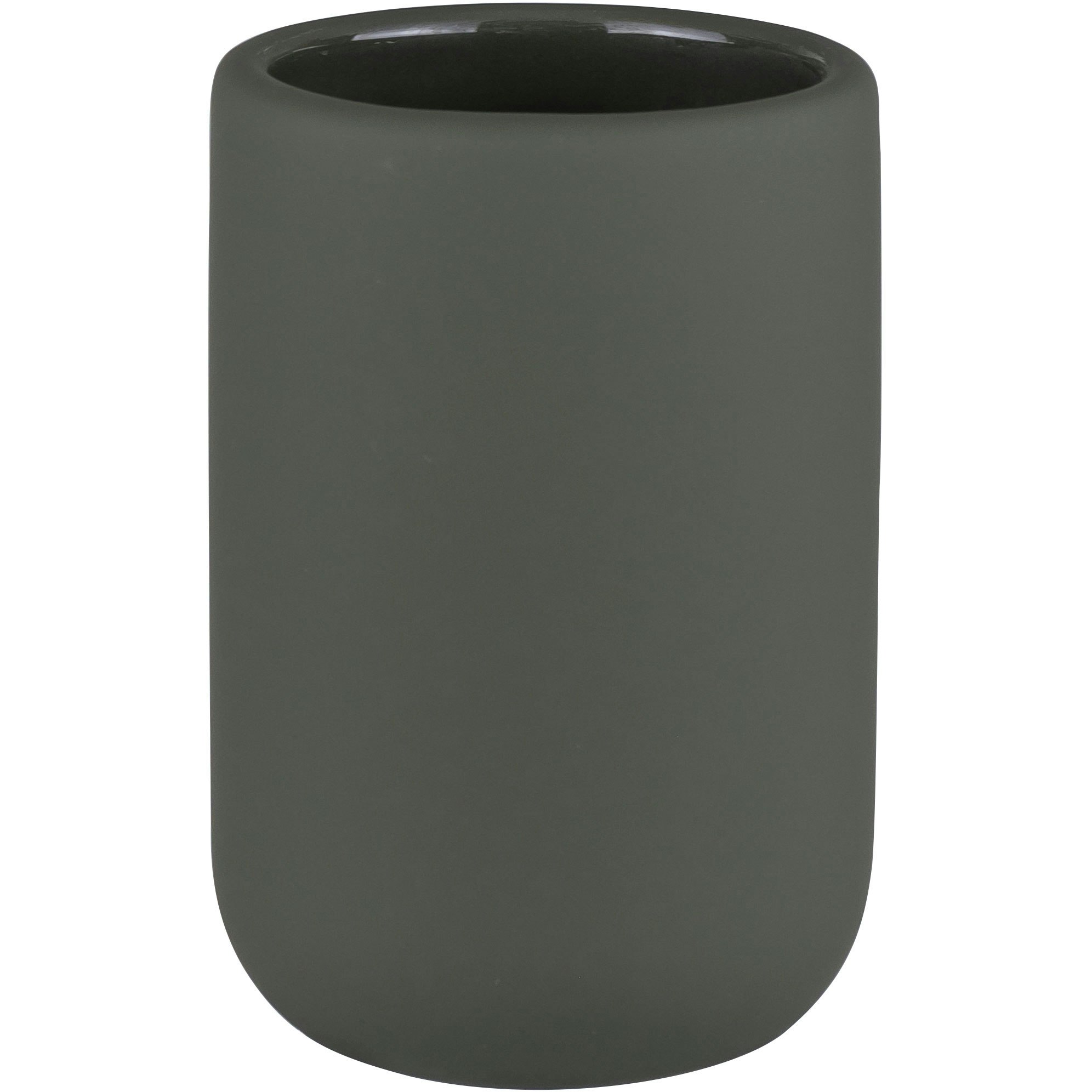 Mette Ditmer Lotus Play Tandborstmugg Dark Olive - Tandborsth&aring;llare Keramik M&ouml;rk Oliv