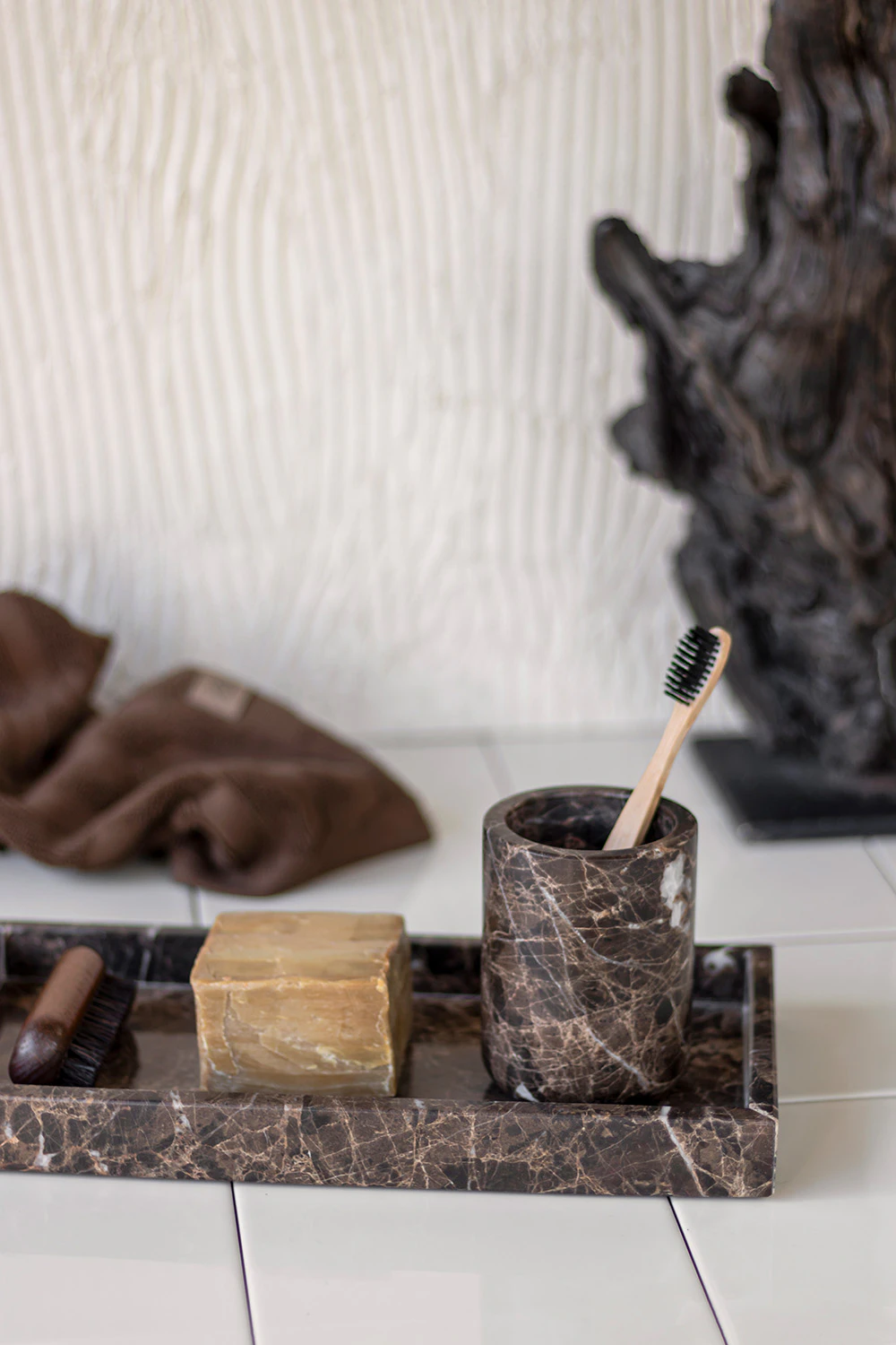 Mette Ditmer Marble Tandborsthållare, brun från Mette Ditmer, bild 3