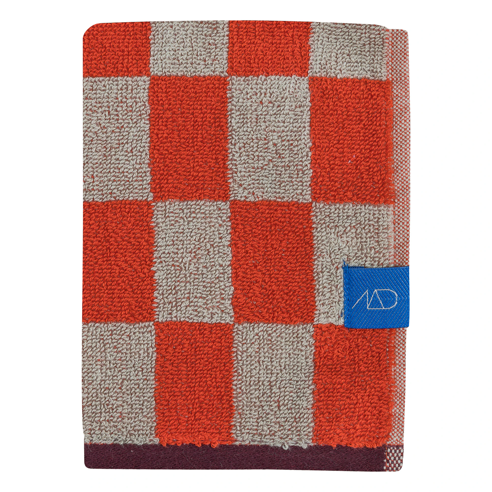Mette Ditmer Retro Gästhandduk 2-pack 40x55 Cm - Handdukar & Badlakan Ekologisk Bomull Mörkorange