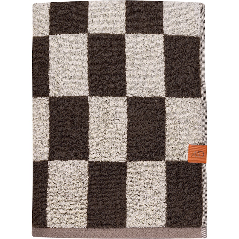 Retro Badhandduk 70x133 cm, Chocolate