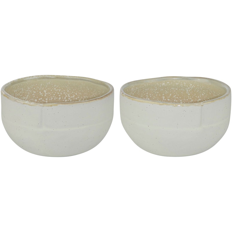 SAND GRAIN Skål 2-pack Liten, Strå