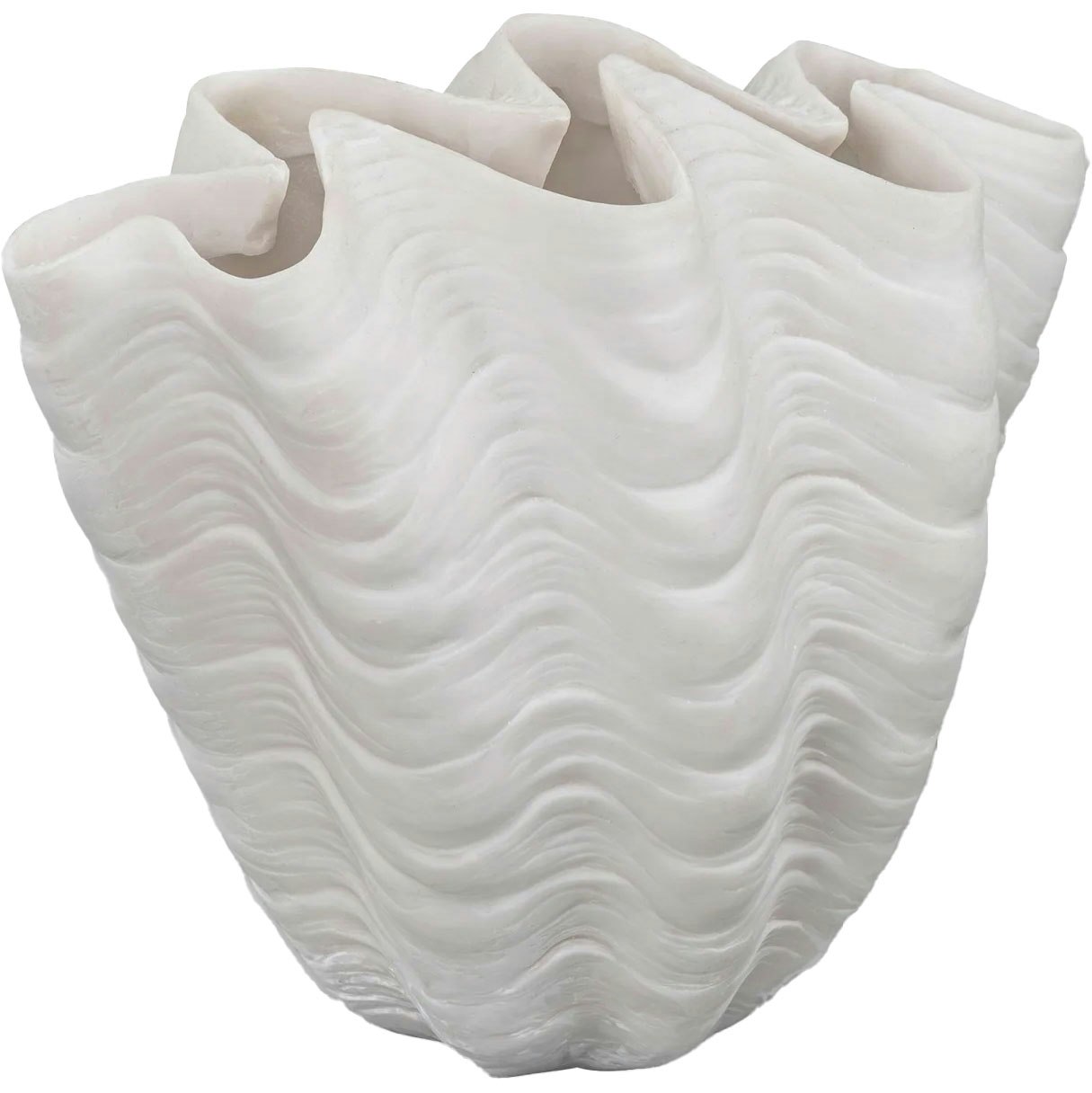 Mette Ditmer Shell Vas 22 Cm - Vaser Stenharts Off-White