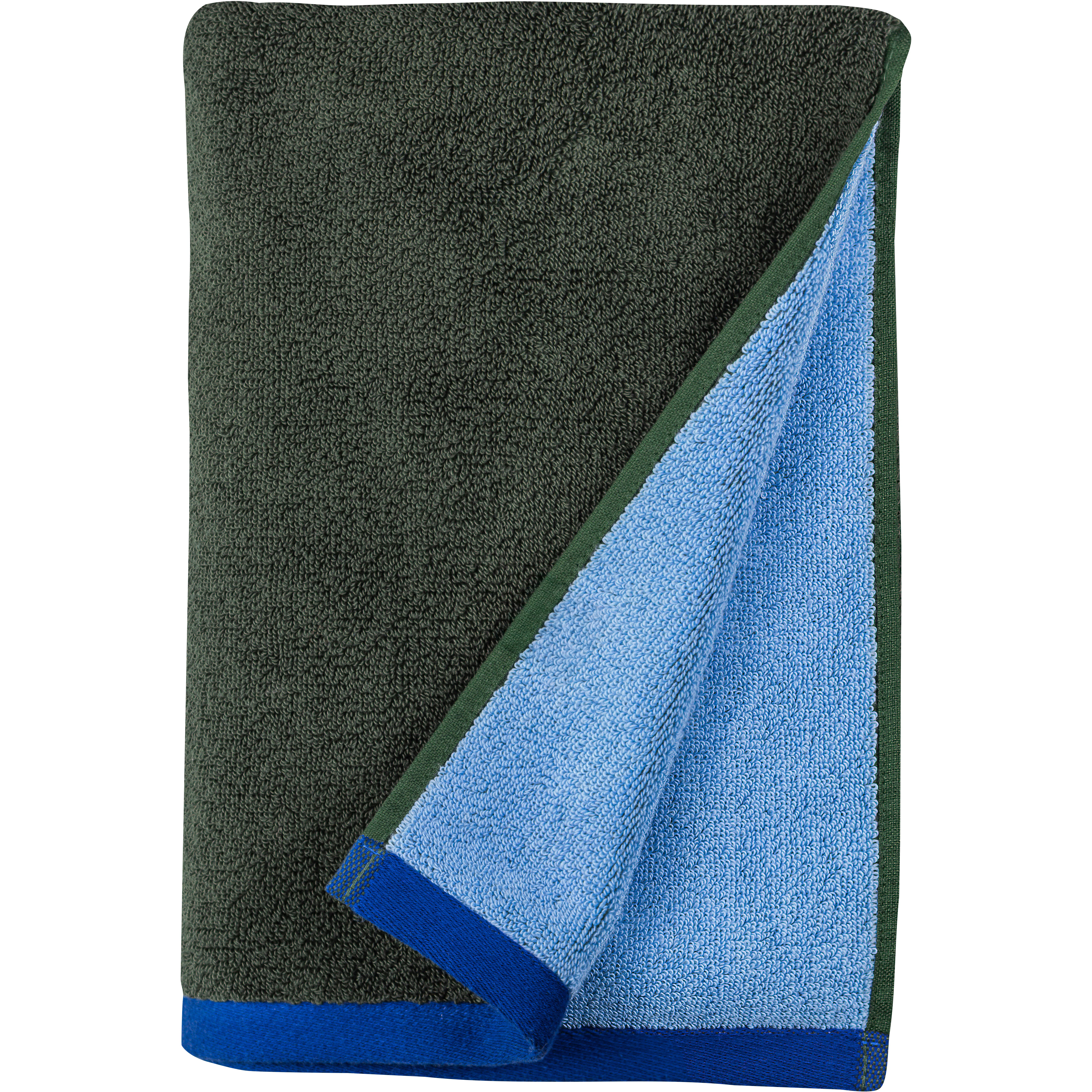 Mette Ditmer Soft Gästhandduk 40x55 Cm 2-pack / Olivgrön - Handdukar & Badlakan Ekologisk Bomull Ljusblå