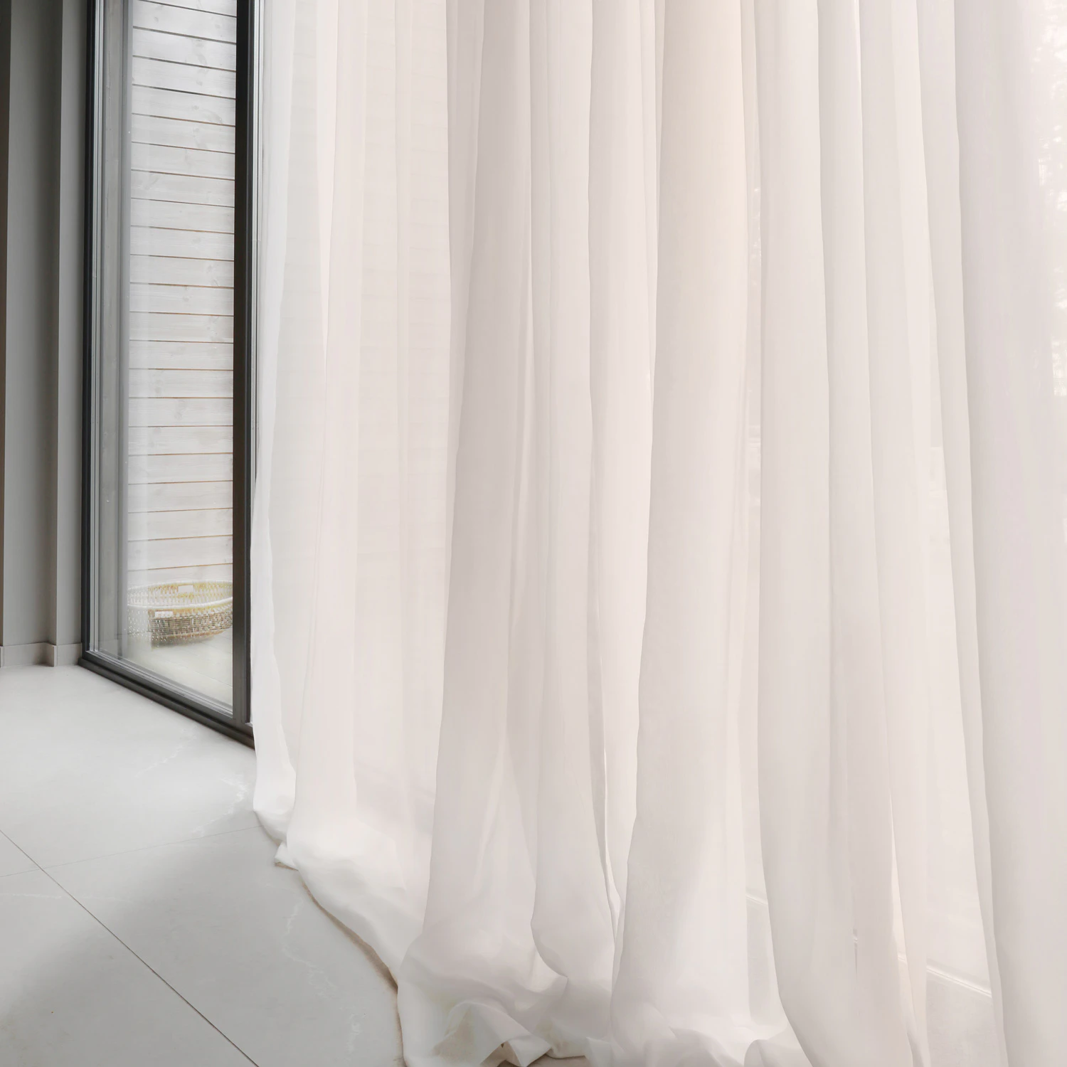 Mimou Mimmi Gardin &Aring;tervunnet Tyg Dubbel Bredd 290x290 Cm - Gardinl&auml;ngder &Aring;tervunnen Polyester Natur