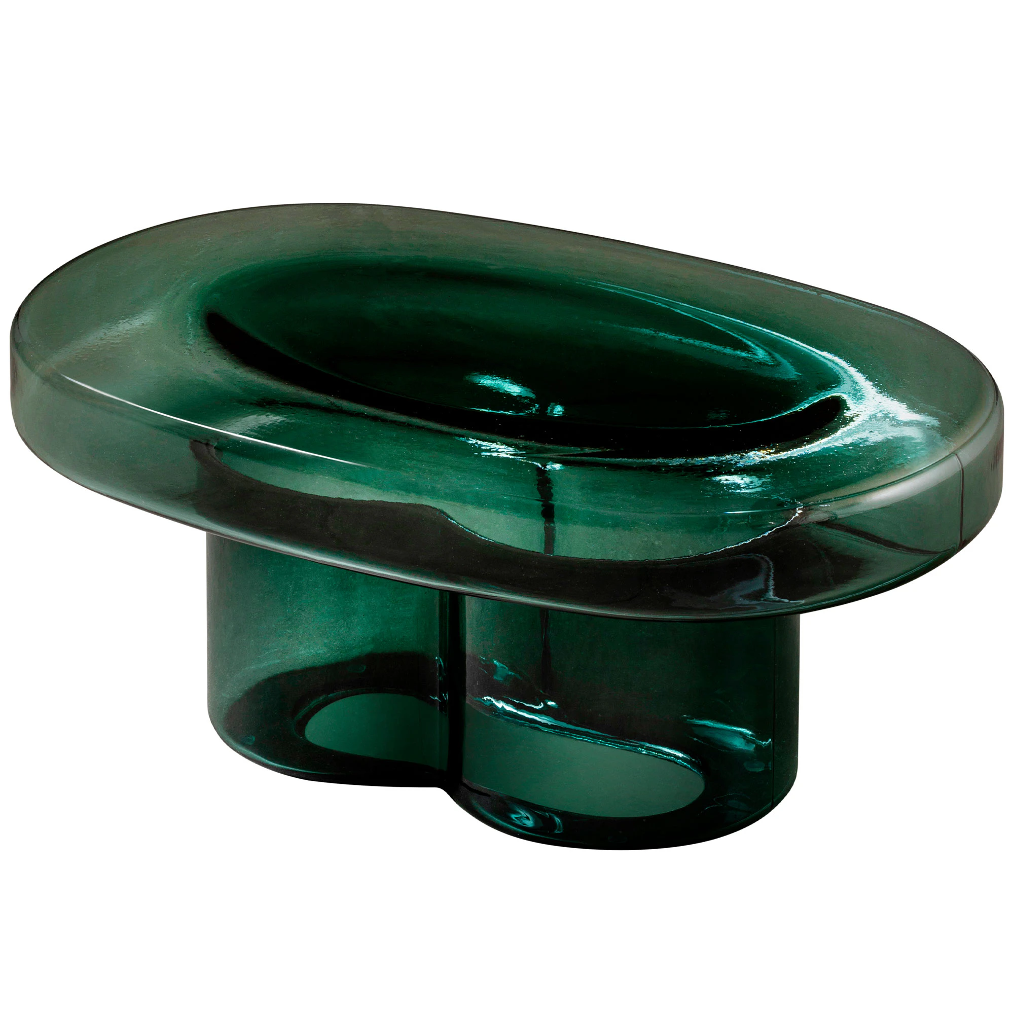 Miniforms Soda Soffbord 70x45 Cm Petrol Green - Soffbord Munbl&aring;st Glas Petrolgr&ouml;n