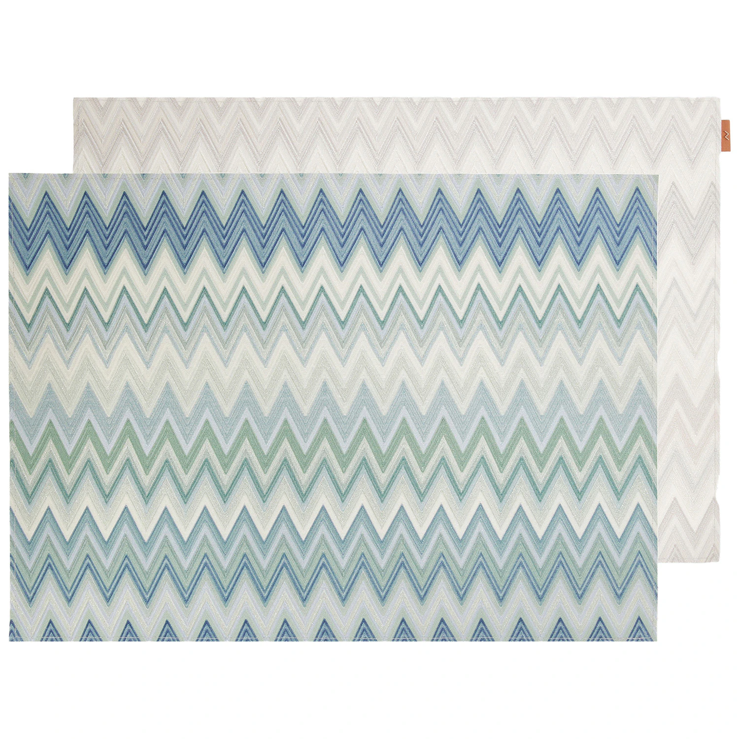 Missoni Home Zigzag Bordstablett 35x48 Cm 2-pack - Bordstabletter & Glasunderl&auml;gg Pvc Petrol