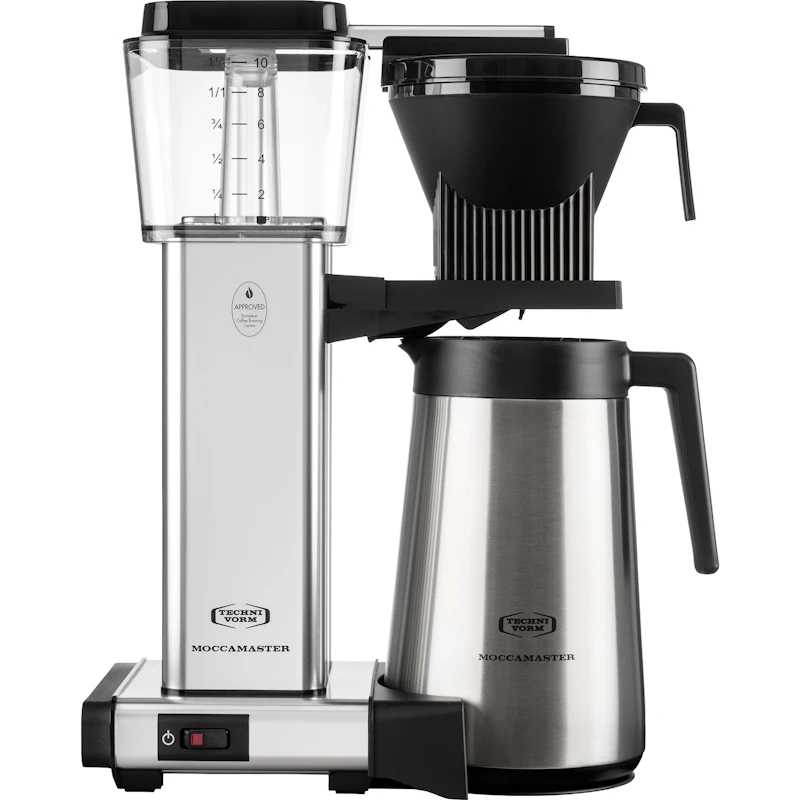 Auto Thermo Kaffebryggare, Polerat Silver