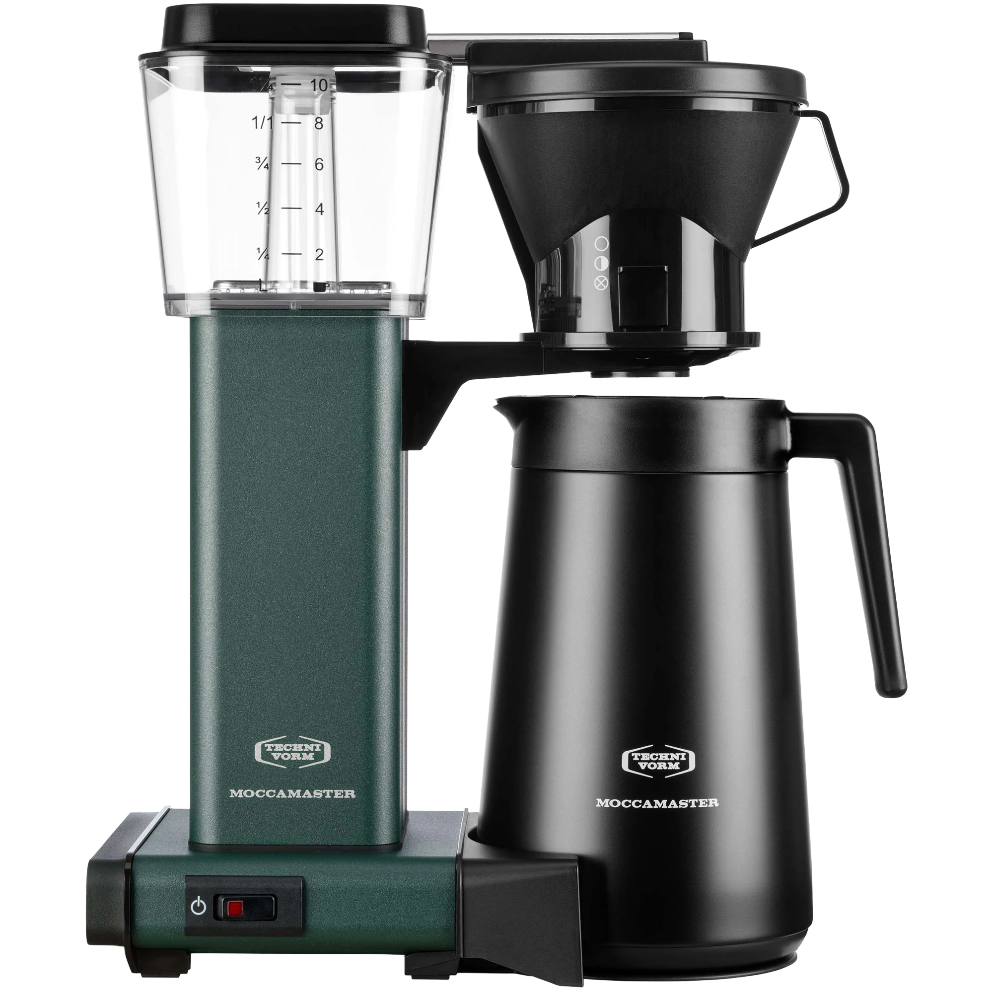 Moccamaster Manual Thermo Kaffebryggare - St&aring;l Skogsgr&ouml;n