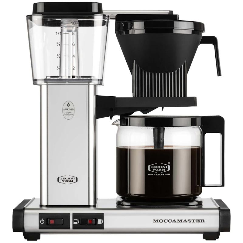 Optio Kaffebryggare, Polerat Silver