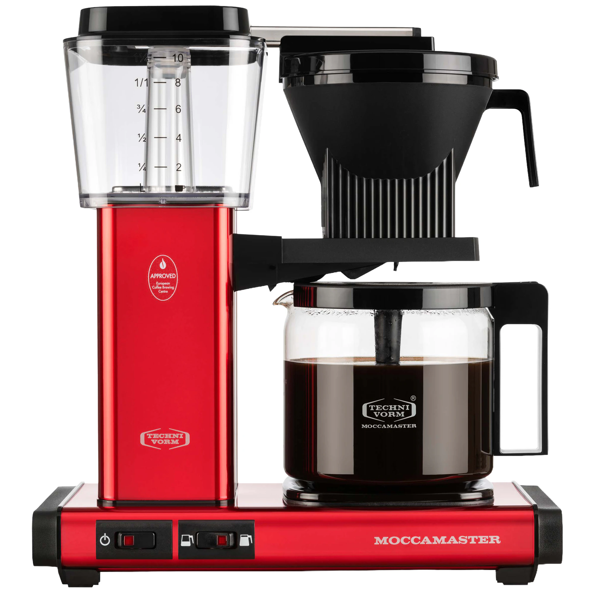 Moccamaster Optio Kaffebryggare - Plast Red Metallic