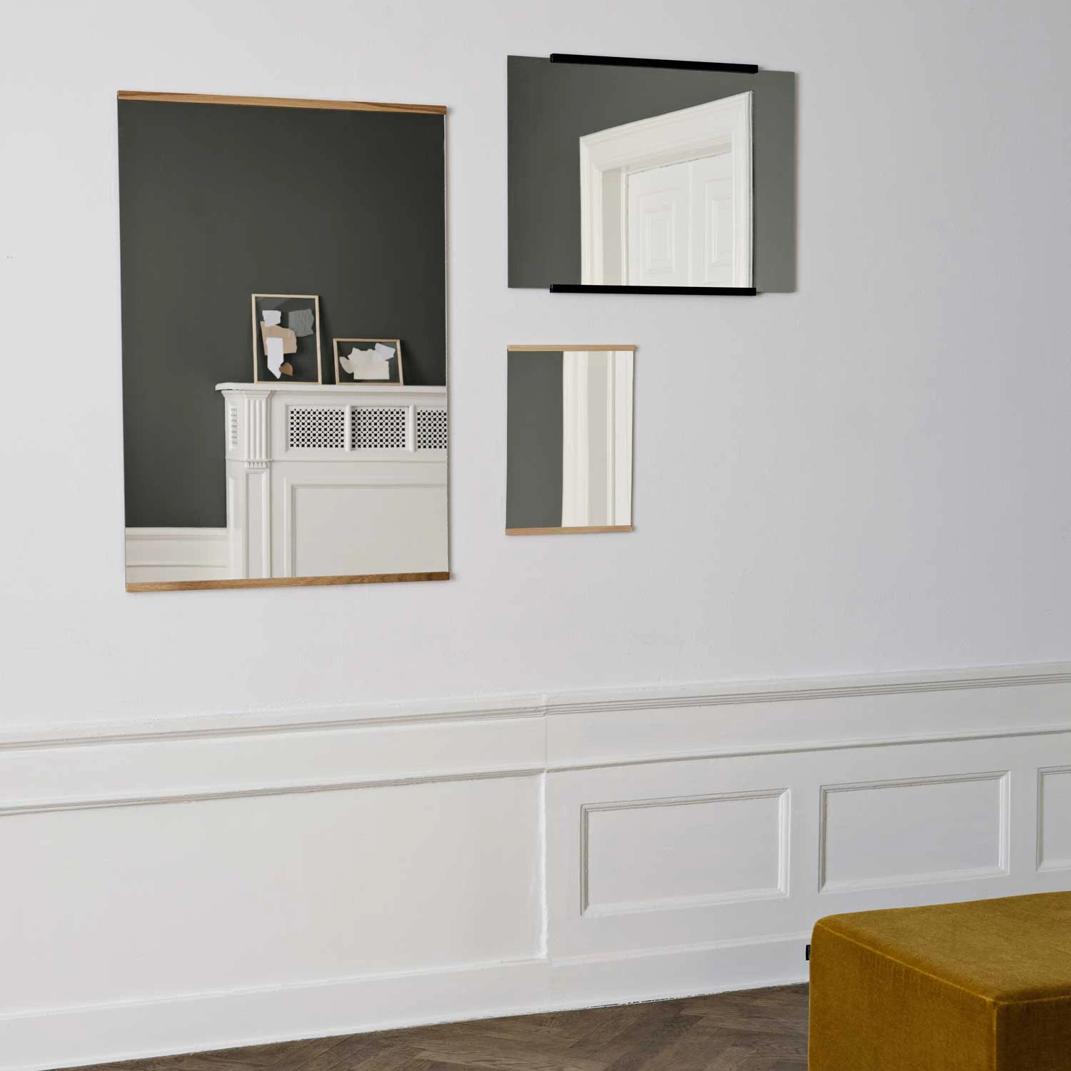 Moebe Rtangulär Väggspegel 50x70 Cm, ek från Moebe, bild 3