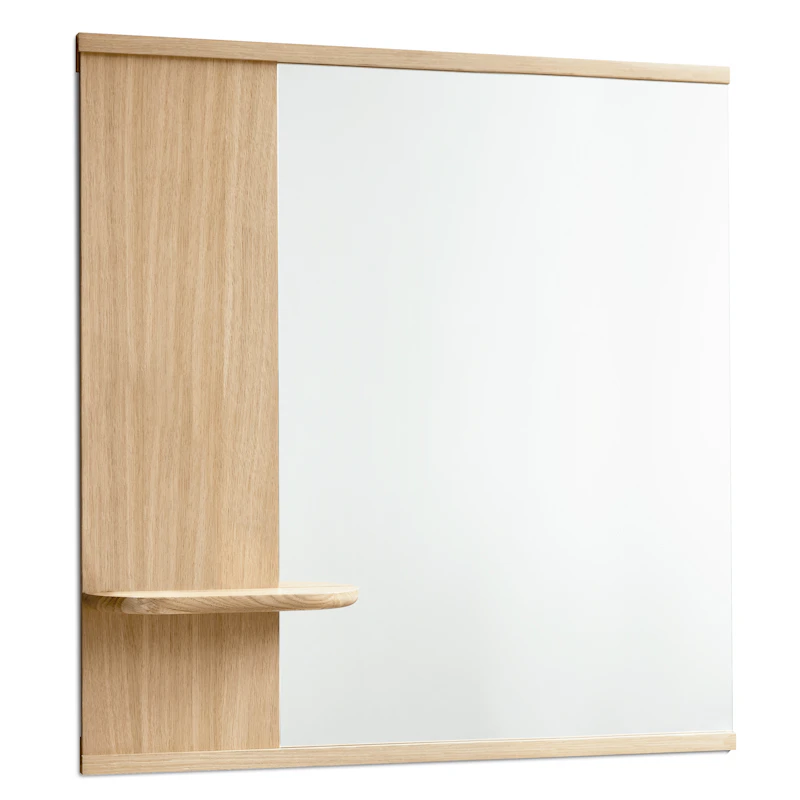 Spegel Med Hylla 70x72 cm, Ek