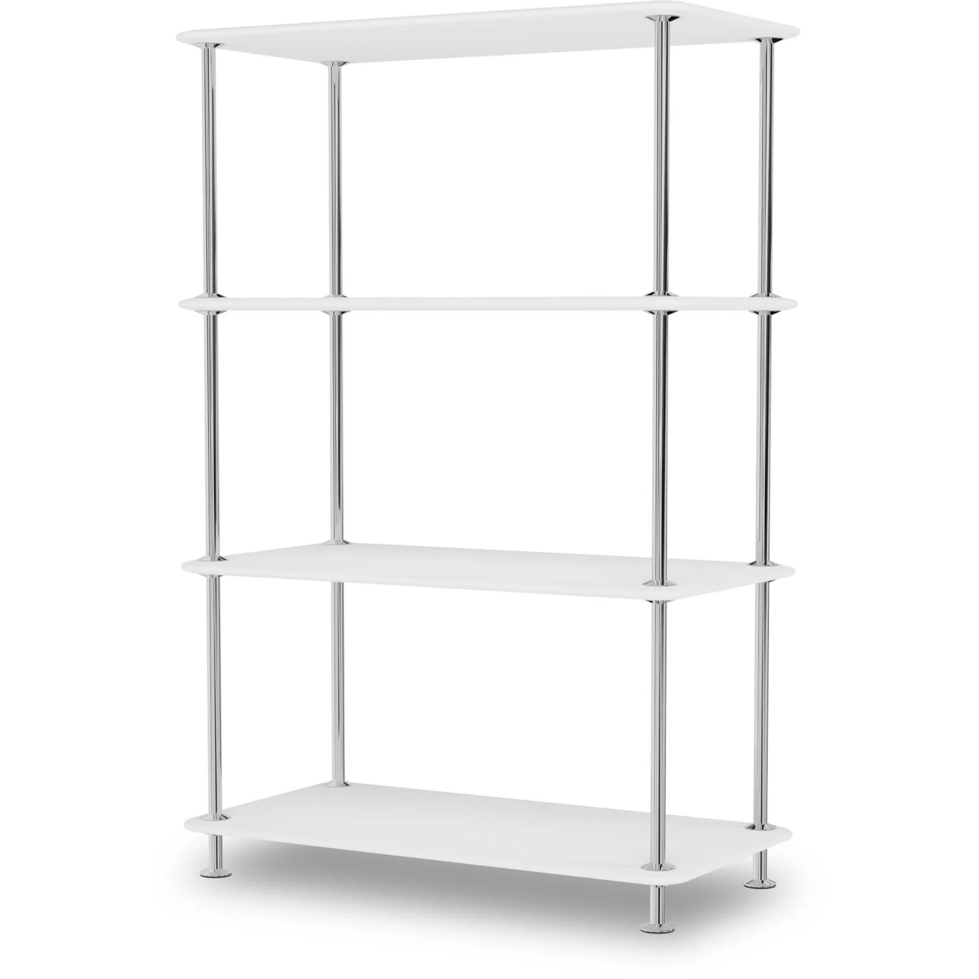 Montana Free Hylla 300000 New White / - Bokhyllor Lackerad Metall Krom