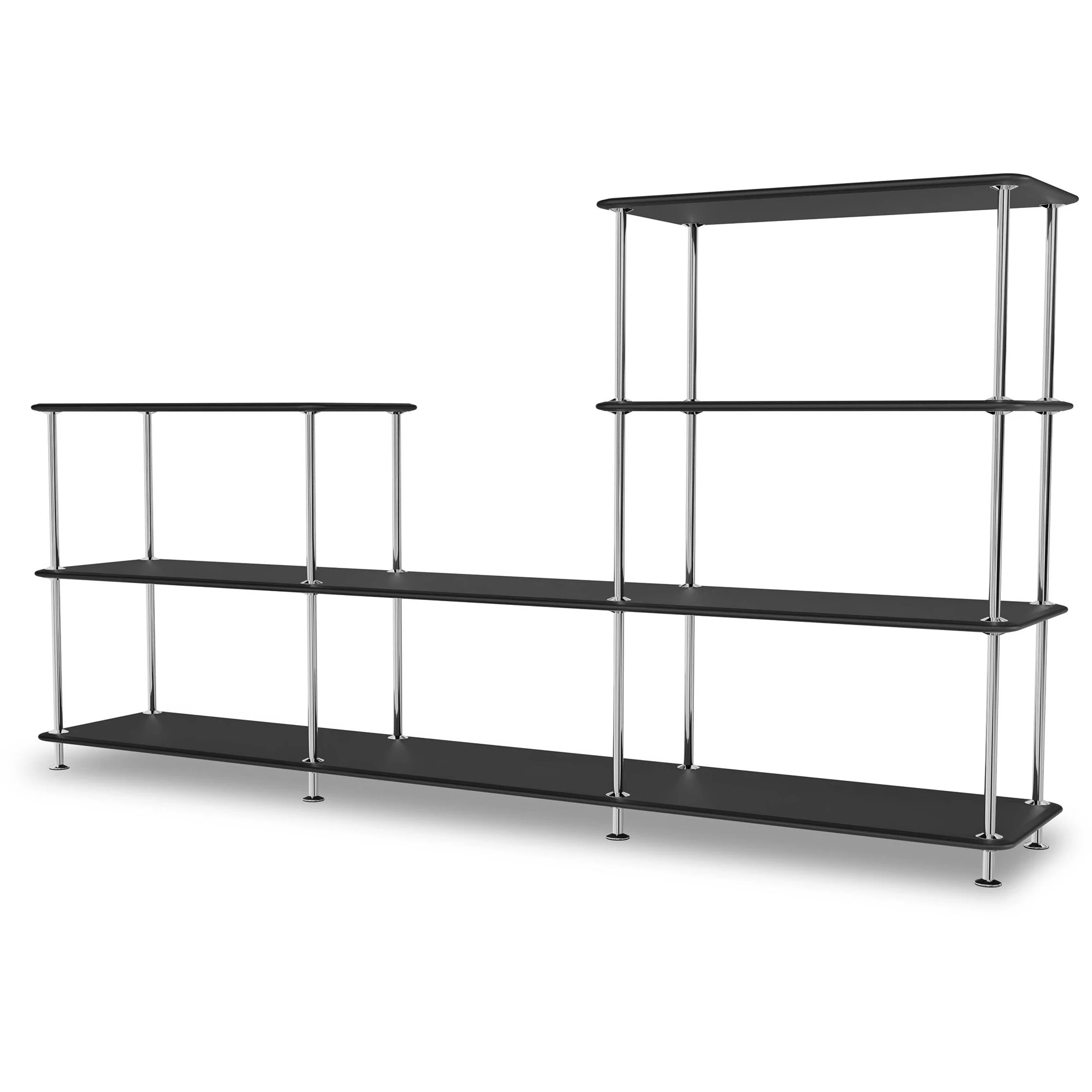 Montana Free Hylla 312000 / Krom - Bokhyllor Lackerad Metall Svart