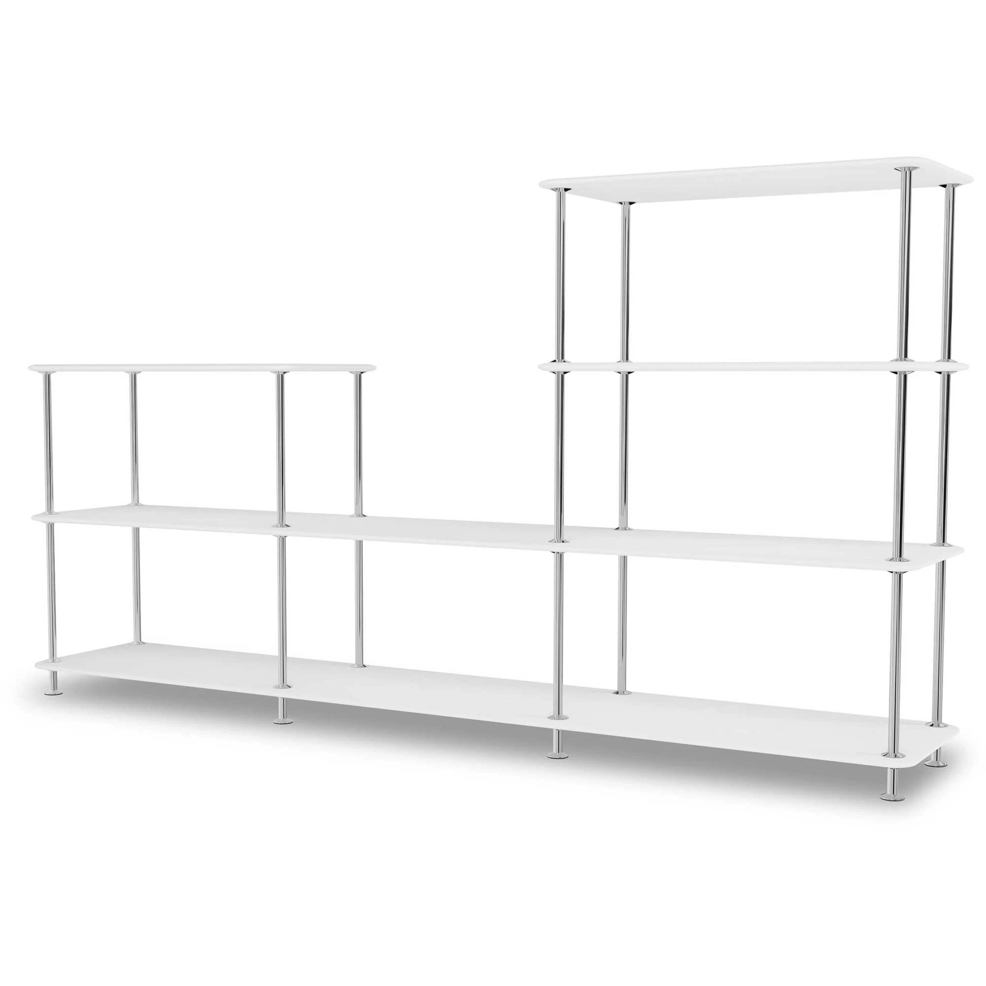 Montana Free Hylla 312000 New White / - Bokhyllor Lackerad Metall Krom
