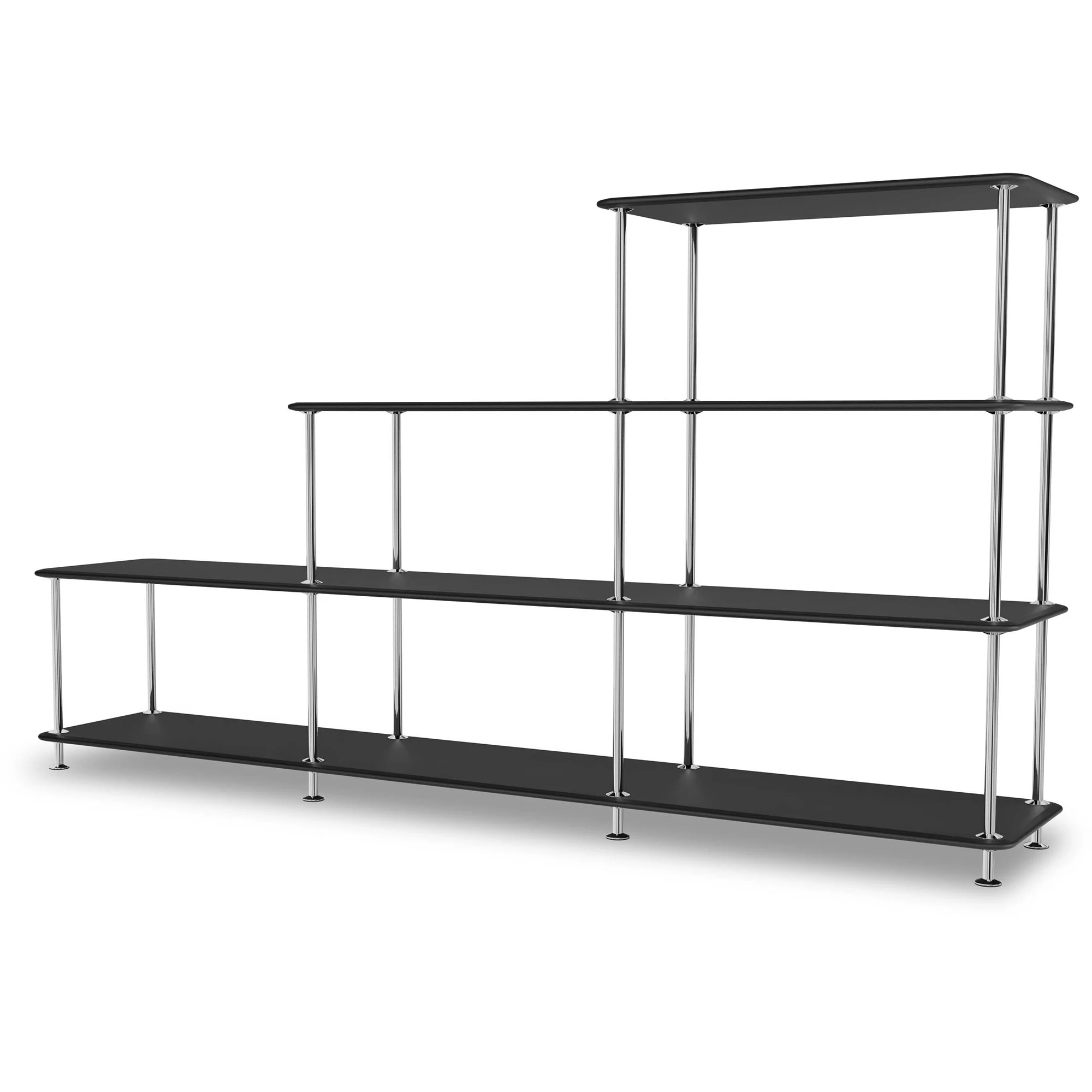 Montana Free Hylla 321000 / Krom - Bokhyllor Lackerad Metall Svart