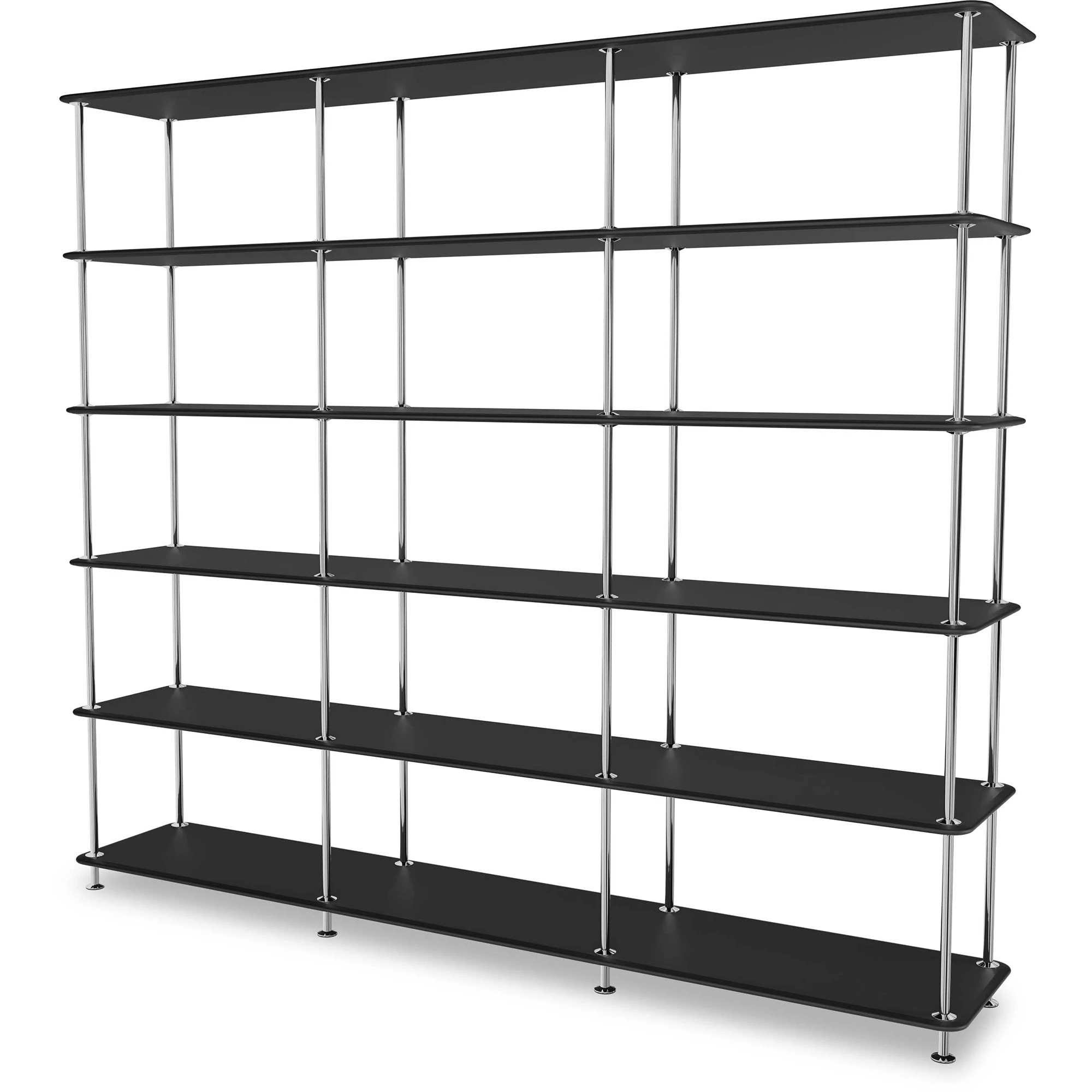 Montana Free Hylla 555000 / Krom - Bokhyllor Lackerad Metall Svart