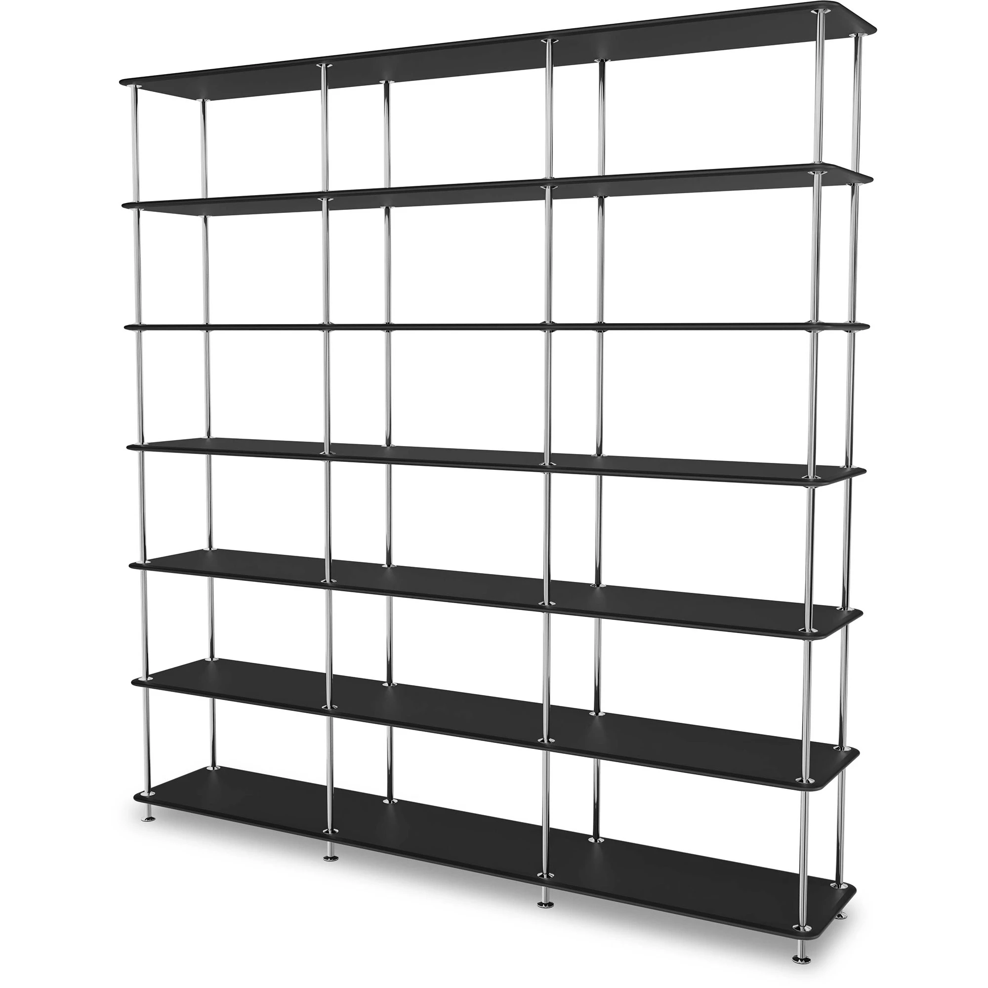 Montana Free Hylla 666000 / Krom - Bokhyllor Lackerad Metall Svart