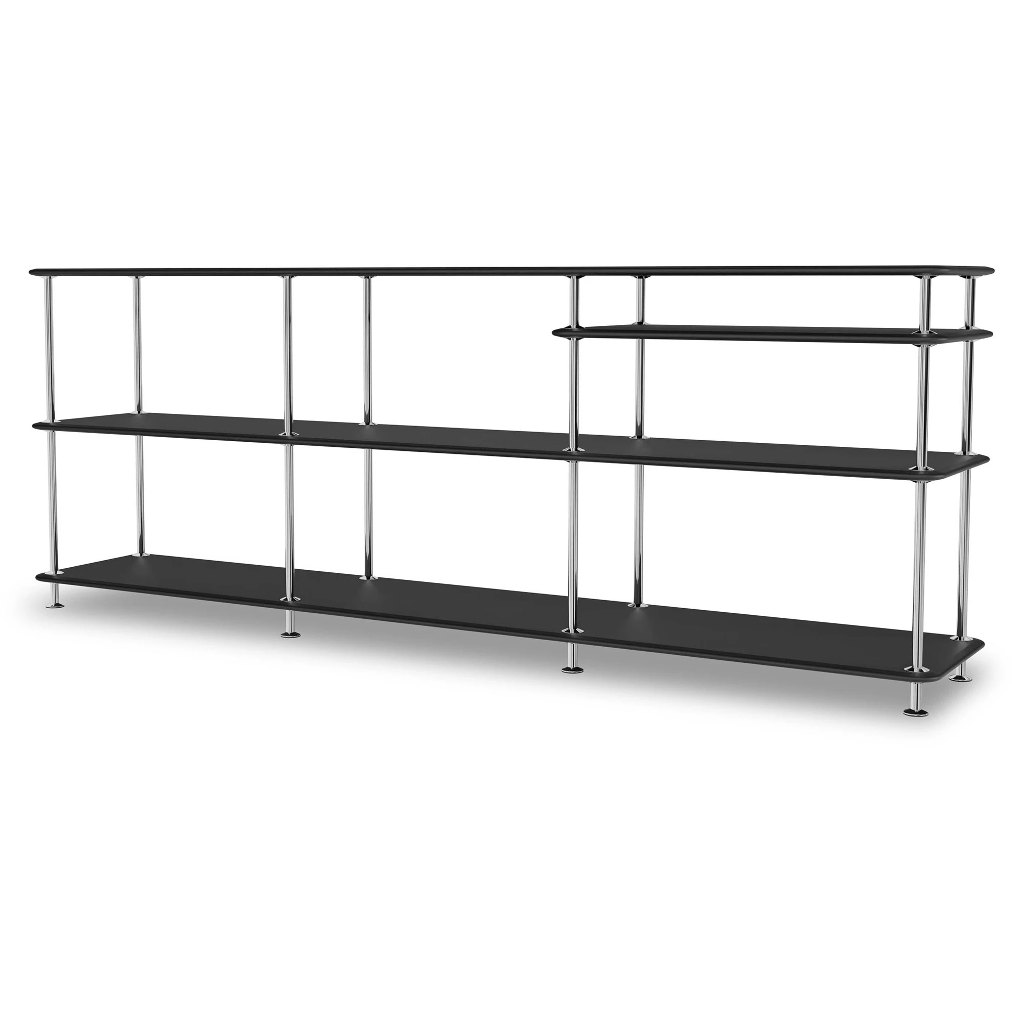 Montana Free Hylla 222100 / Krom - Bokhyllor Lackerad Metall Svart