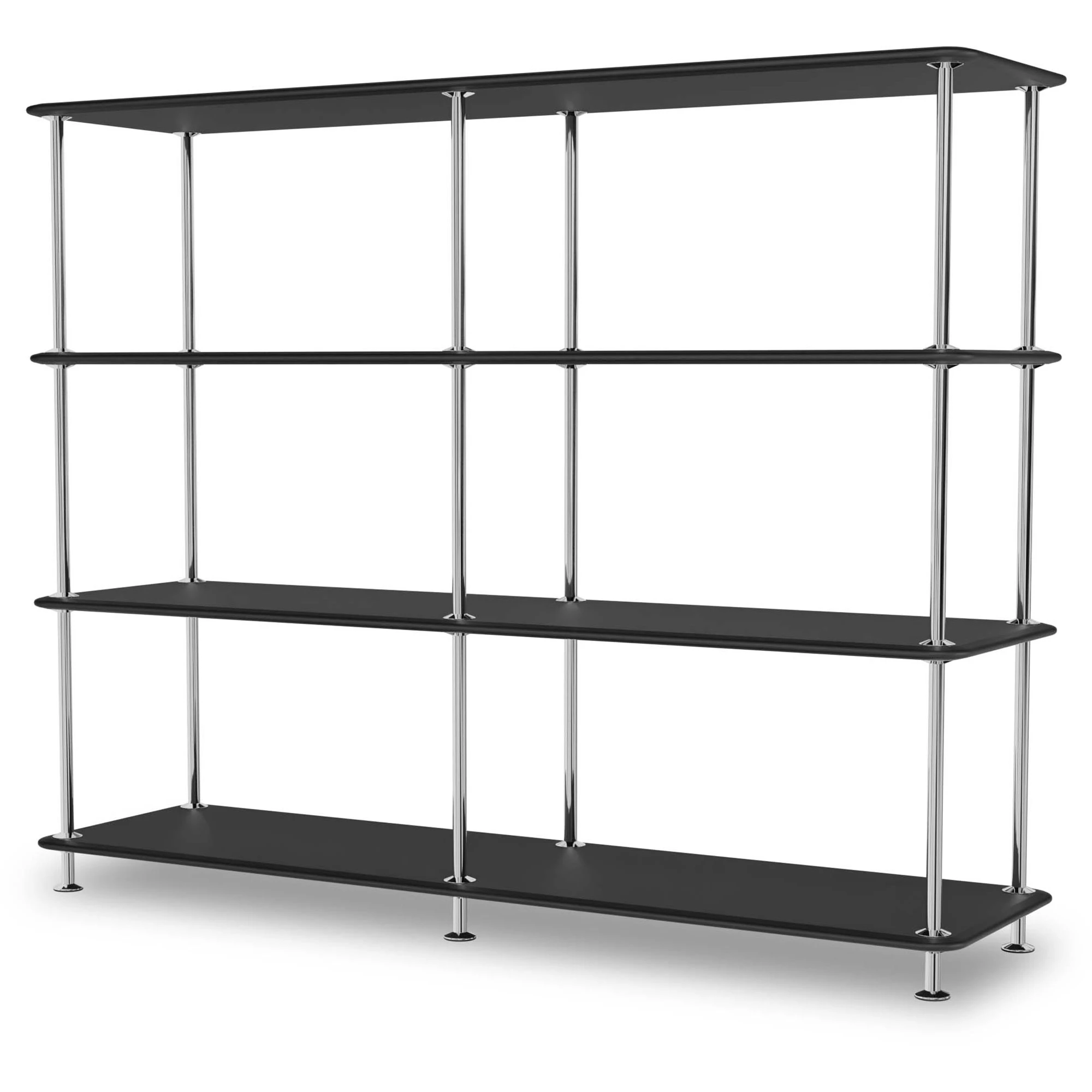 Montana Free Hylla 330000 / Krom - Bokhyllor Lackerad Metall Svart