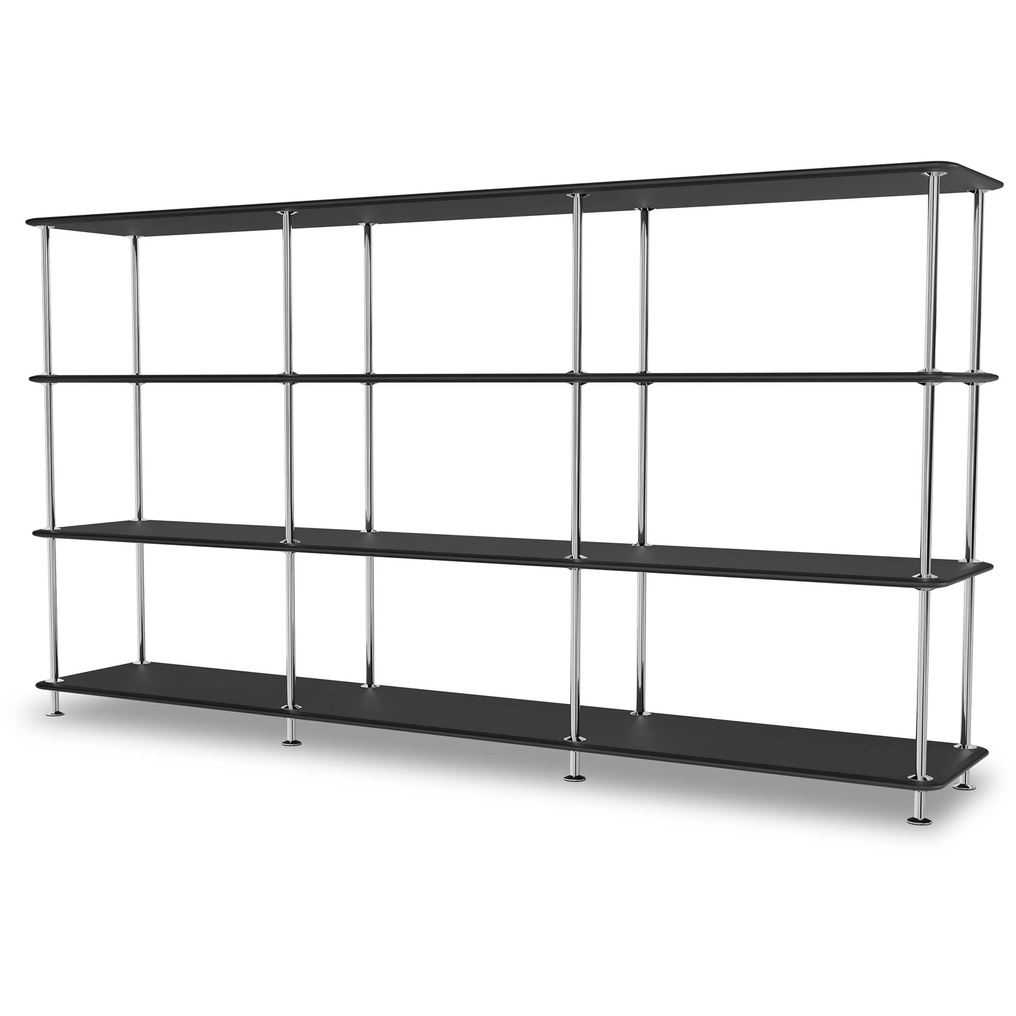 Montana Free Hylla 333000 / Krom - Bokhyllor Lackerad Metall Svart