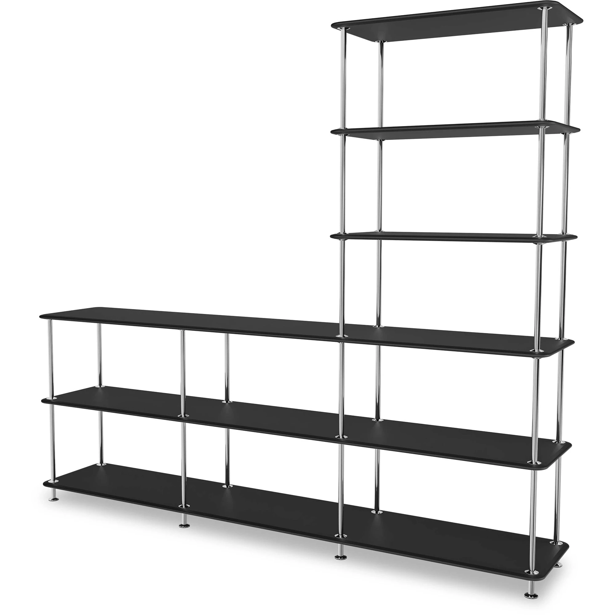 Montana Free Hylla 522000 / Krom - Bokhyllor Lackerad Metall Svart