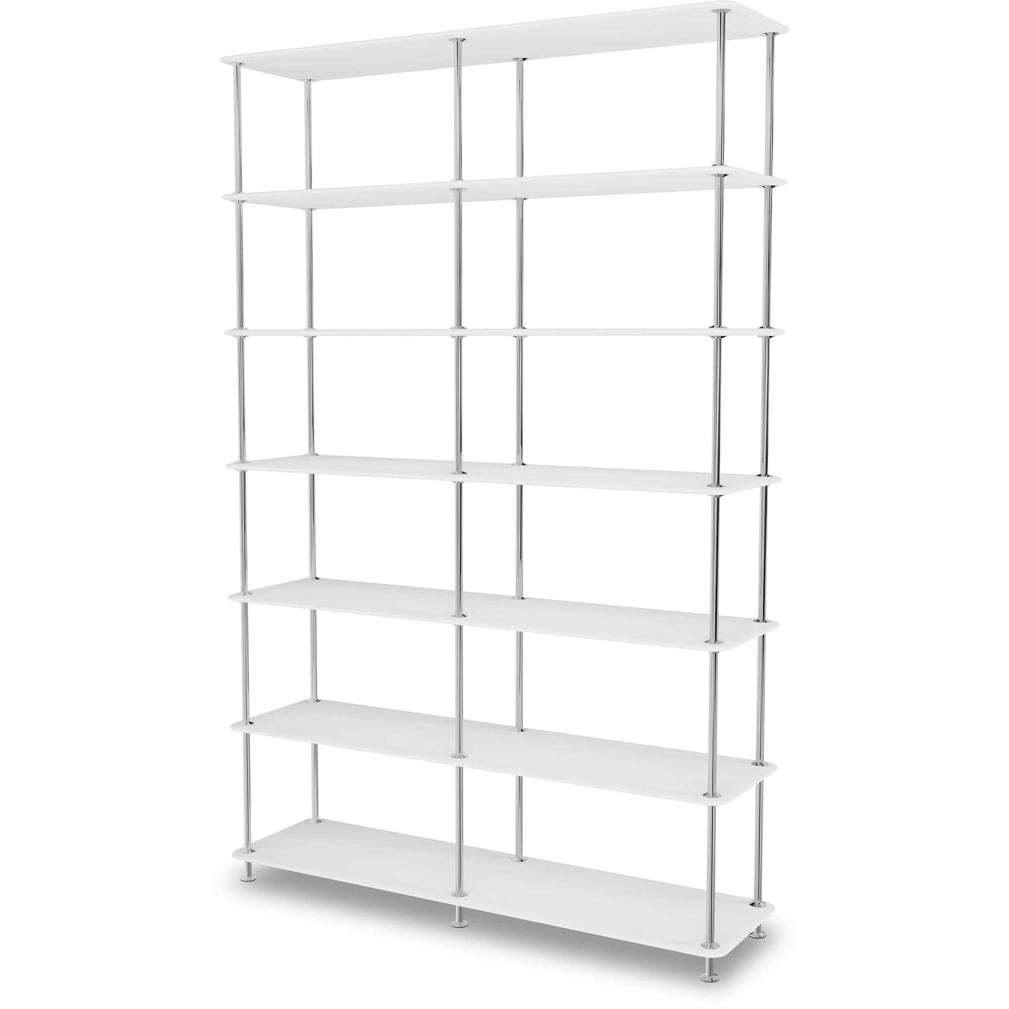Montana Free Hylla 660000 New White / - Bokhyllor Lackerad Metall Krom