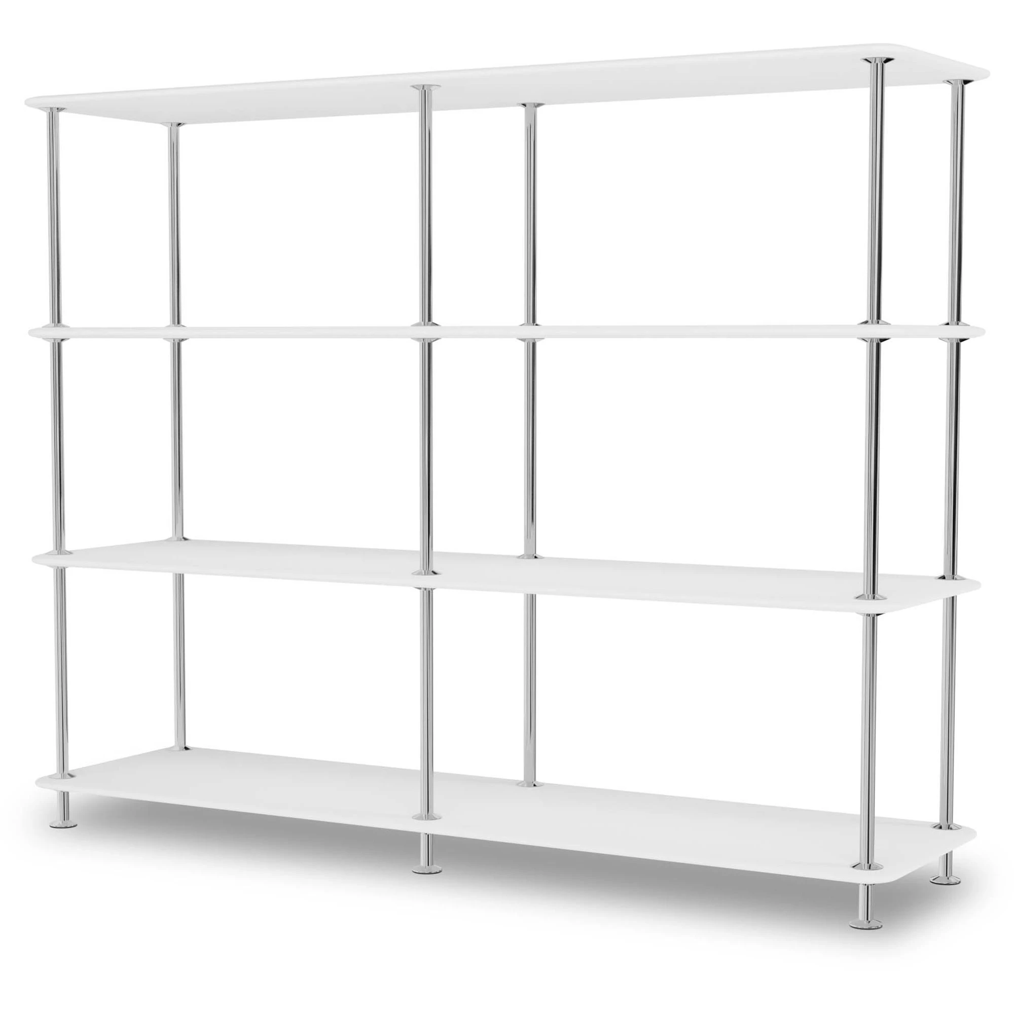 Montana Free Hylla 330000 New White / - Bokhyllor Lackerad Metall Krom
