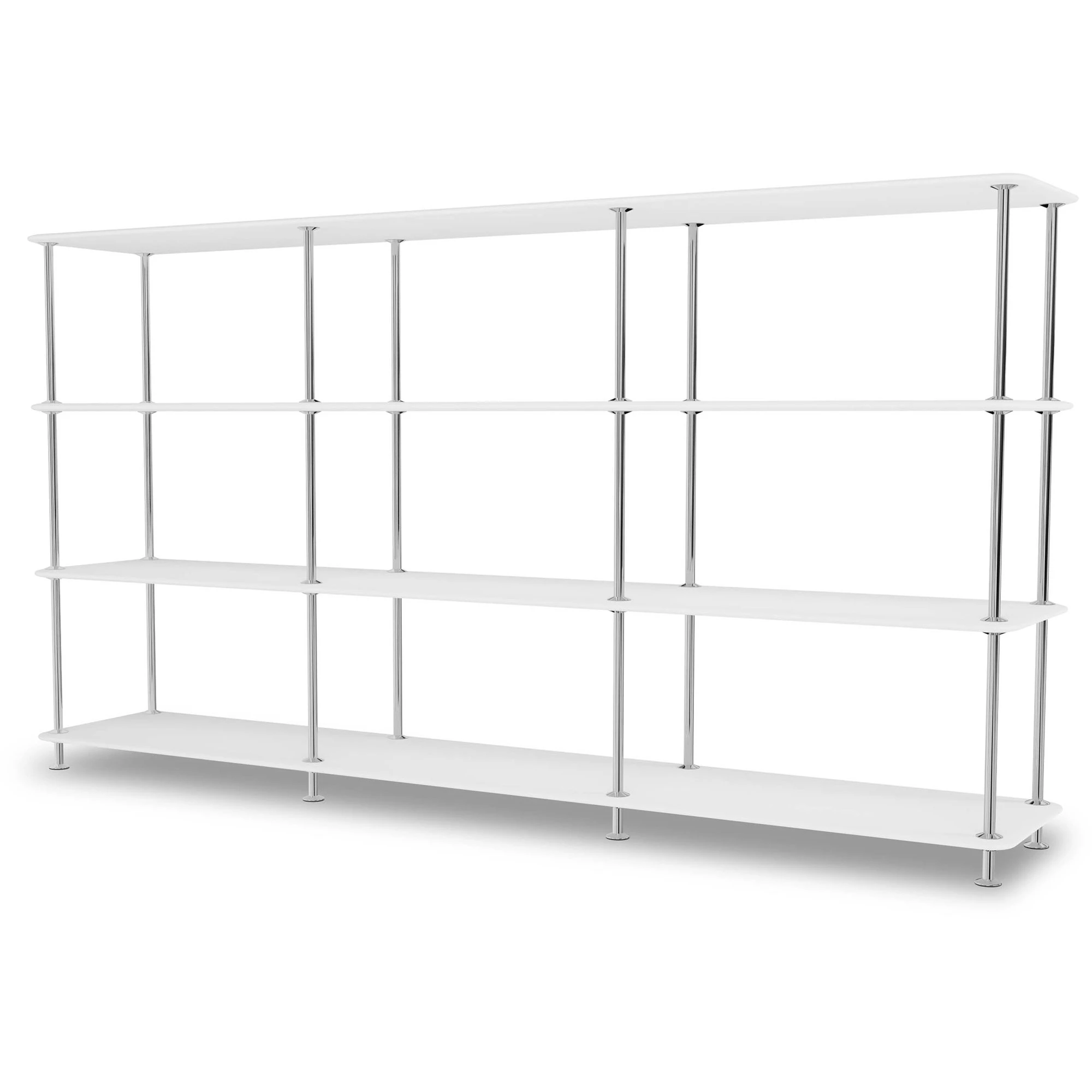 Montana Free Hylla 333000 New White / - Bokhyllor Lackerad Metall Krom