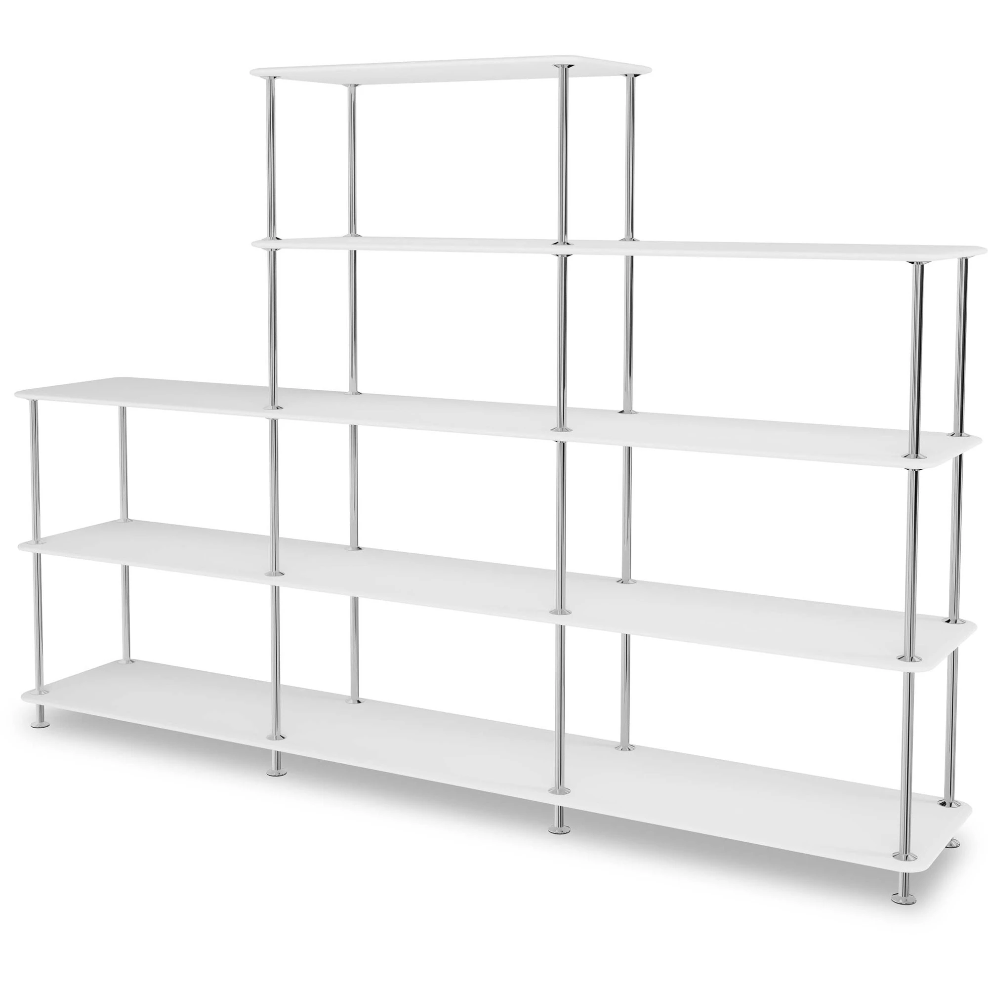 Montana Free Hylla 342000 New White / - Bokhyllor Lackerad Metall Krom