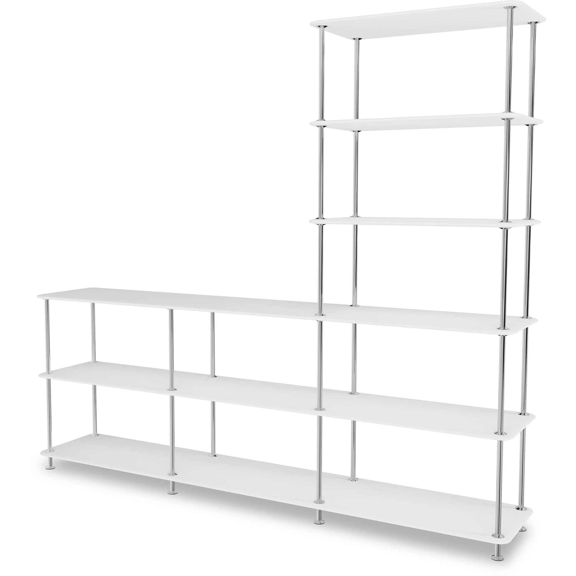 Montana Free Hylla 522000 New White / - Bokhyllor Lackerad Metall Krom