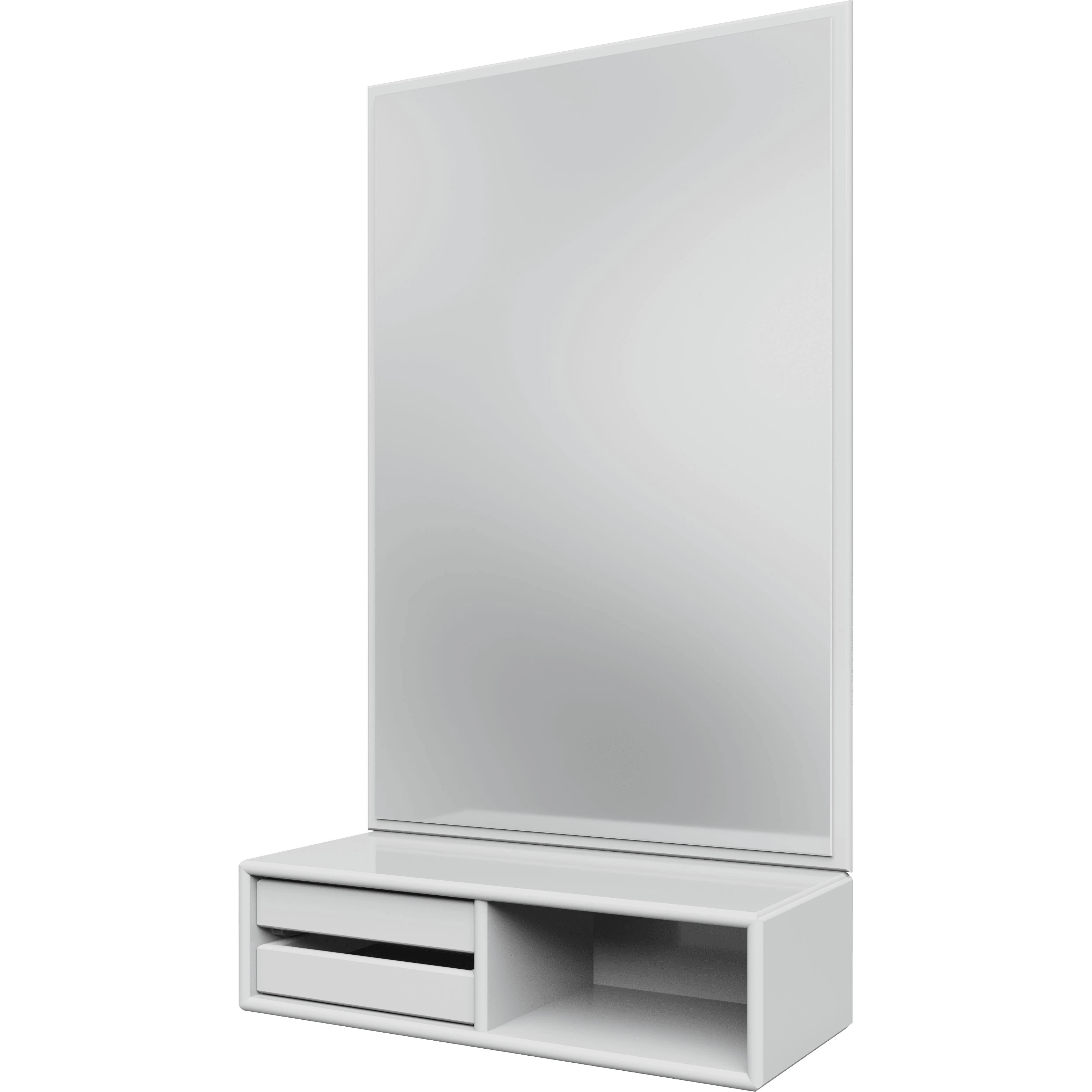 Montana Glance Väggspegel Med Hylla - Väggspeglar Spegelglas New White