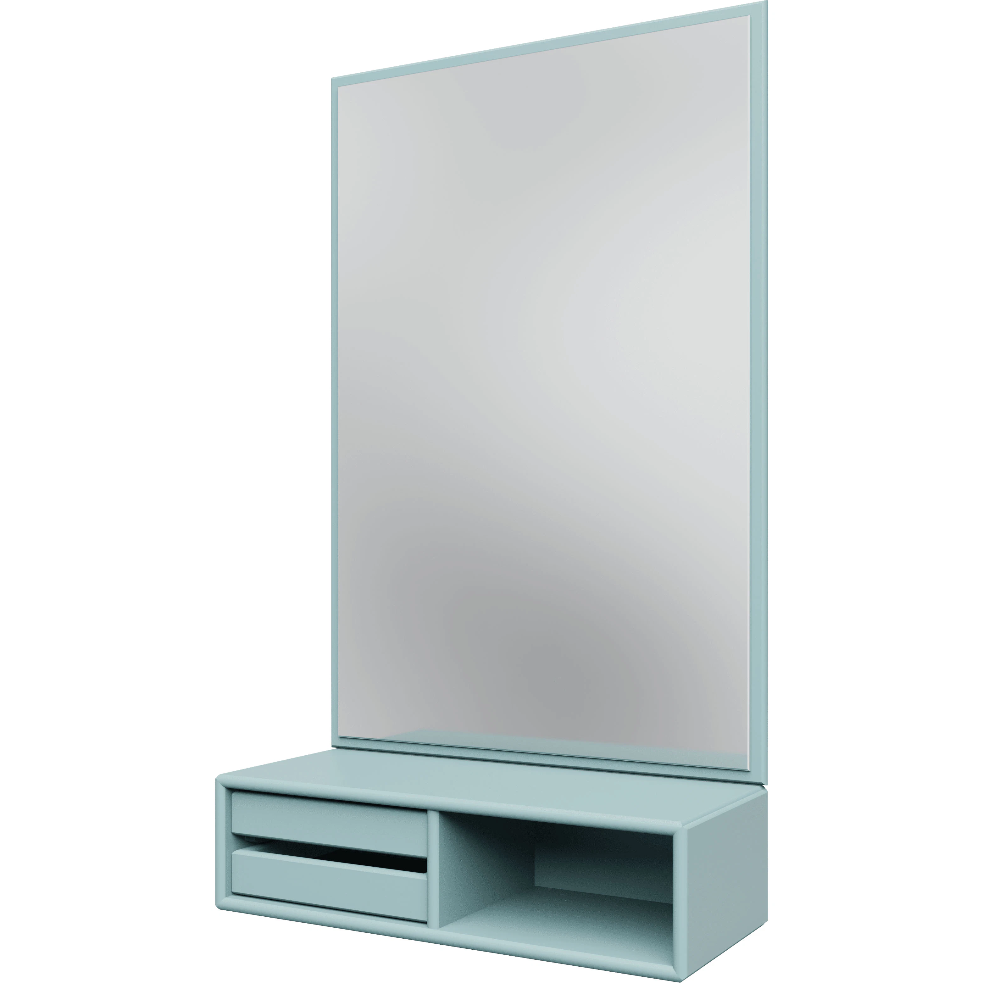 Montana Glance Väggspegel Med Hylla - Väggspeglar Spegelglas Flint