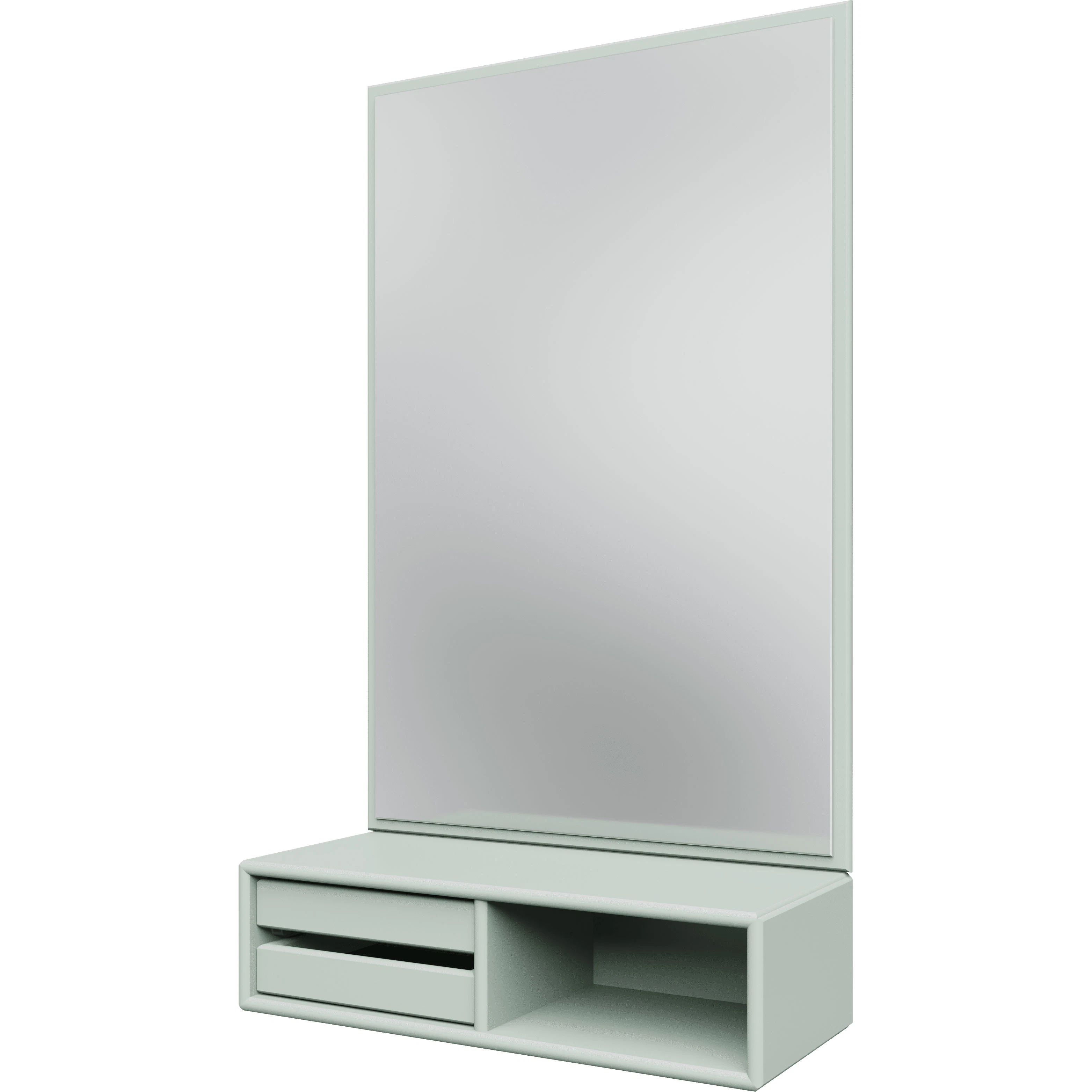 Montana Glance Väggspegel Med Hylla - Väggspeglar Spegelglas Mist