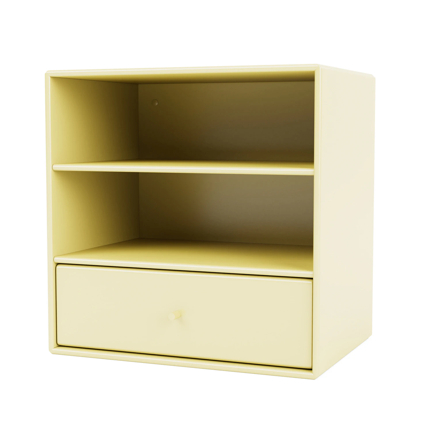 Montana Mini 1005 Hylla Med En Låda - Vägghyllor Lackad Mdf Camomile