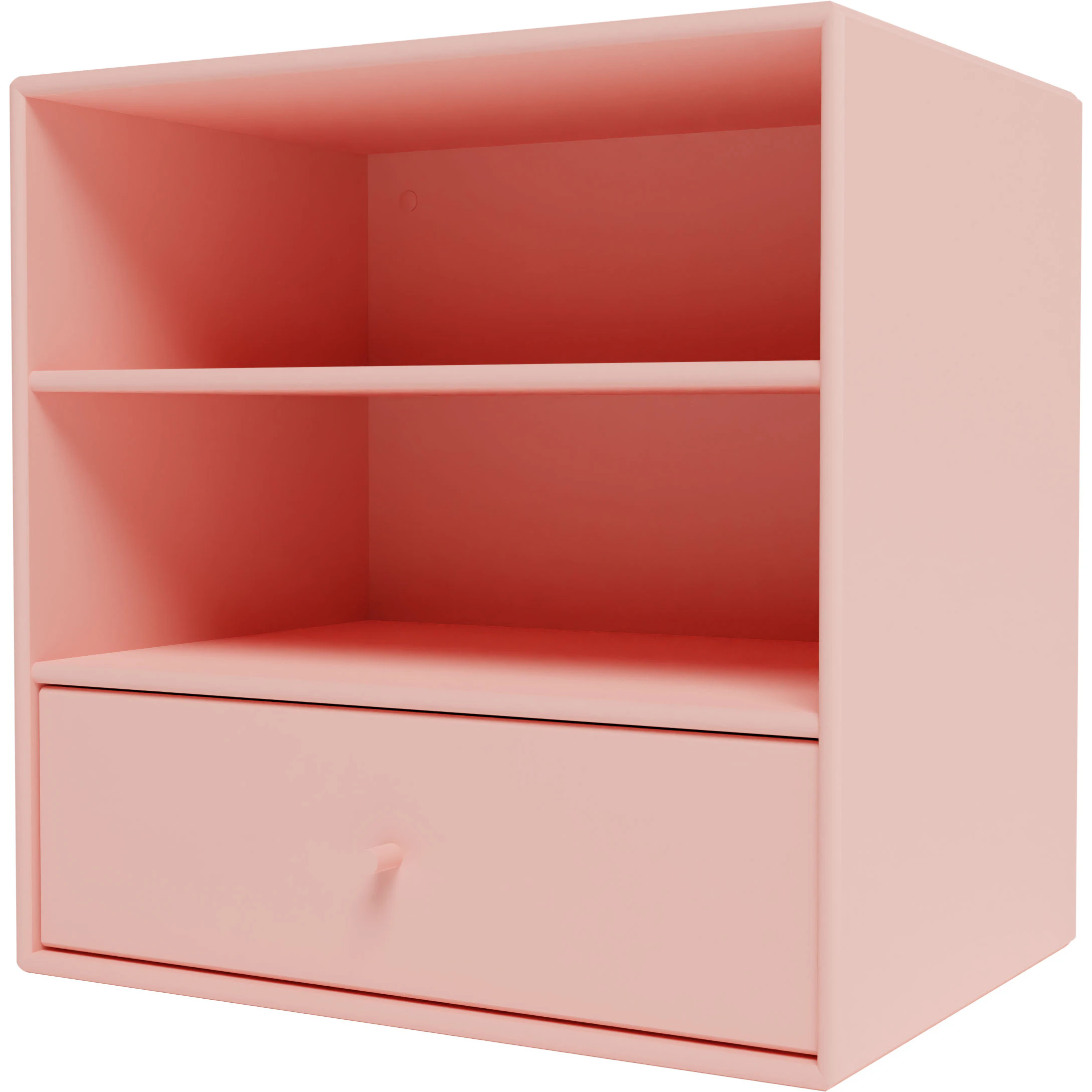 Montana Mini 1005 Hylla Med En Låda - Vägghyllor Lackad Mdf Ruby